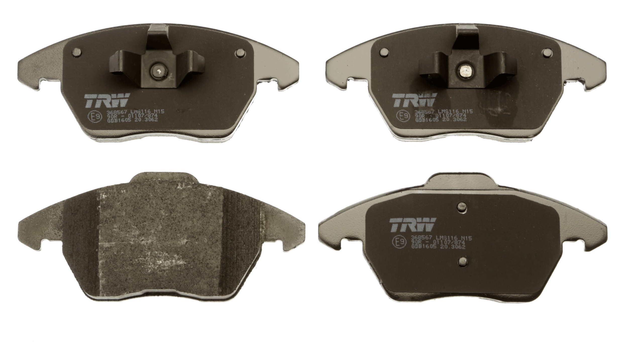 Brake Pad Set, disc brake - GDB1605 TRW