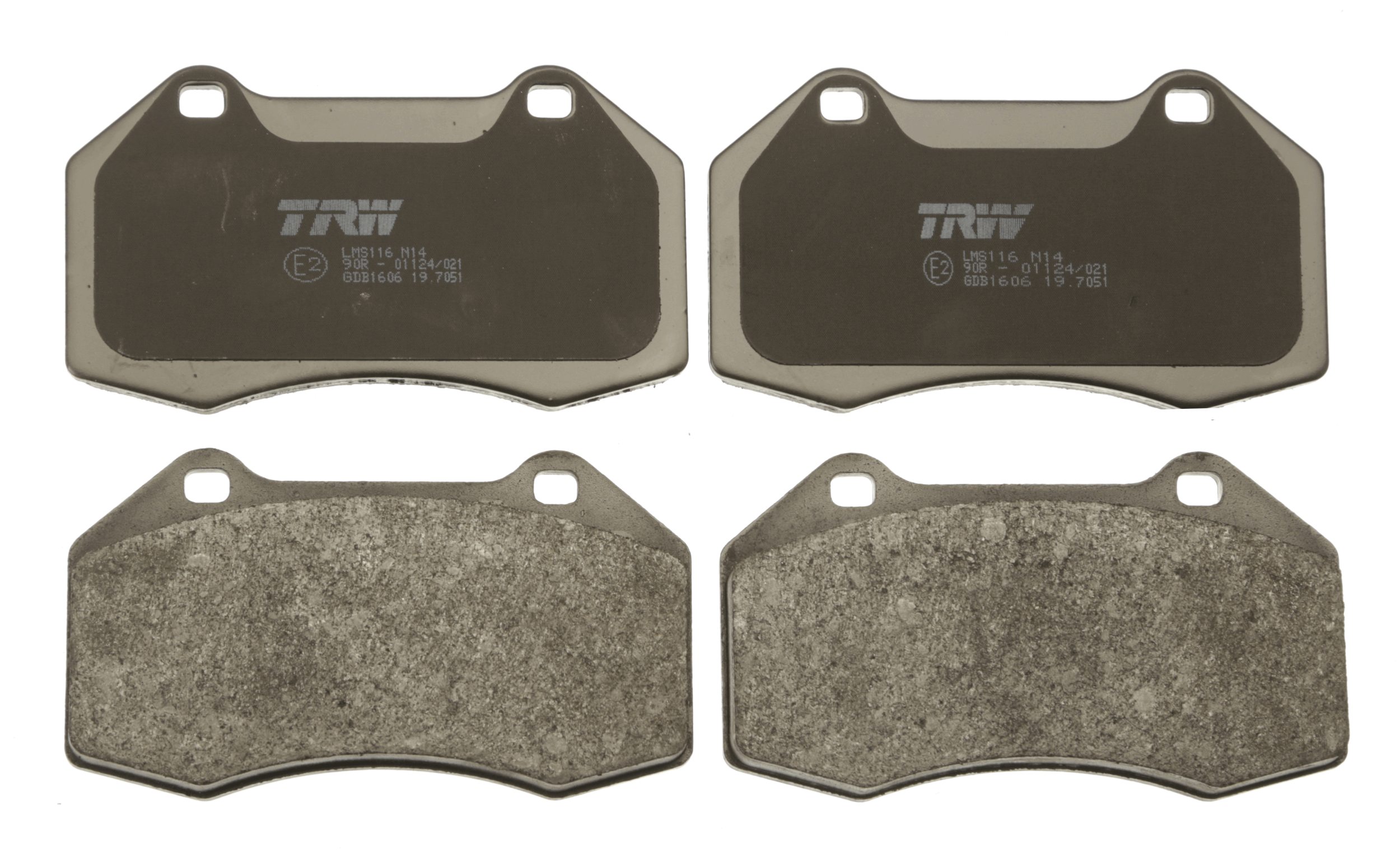 Kit pastiglie freno, Freno a disco - GDB1606 TRW