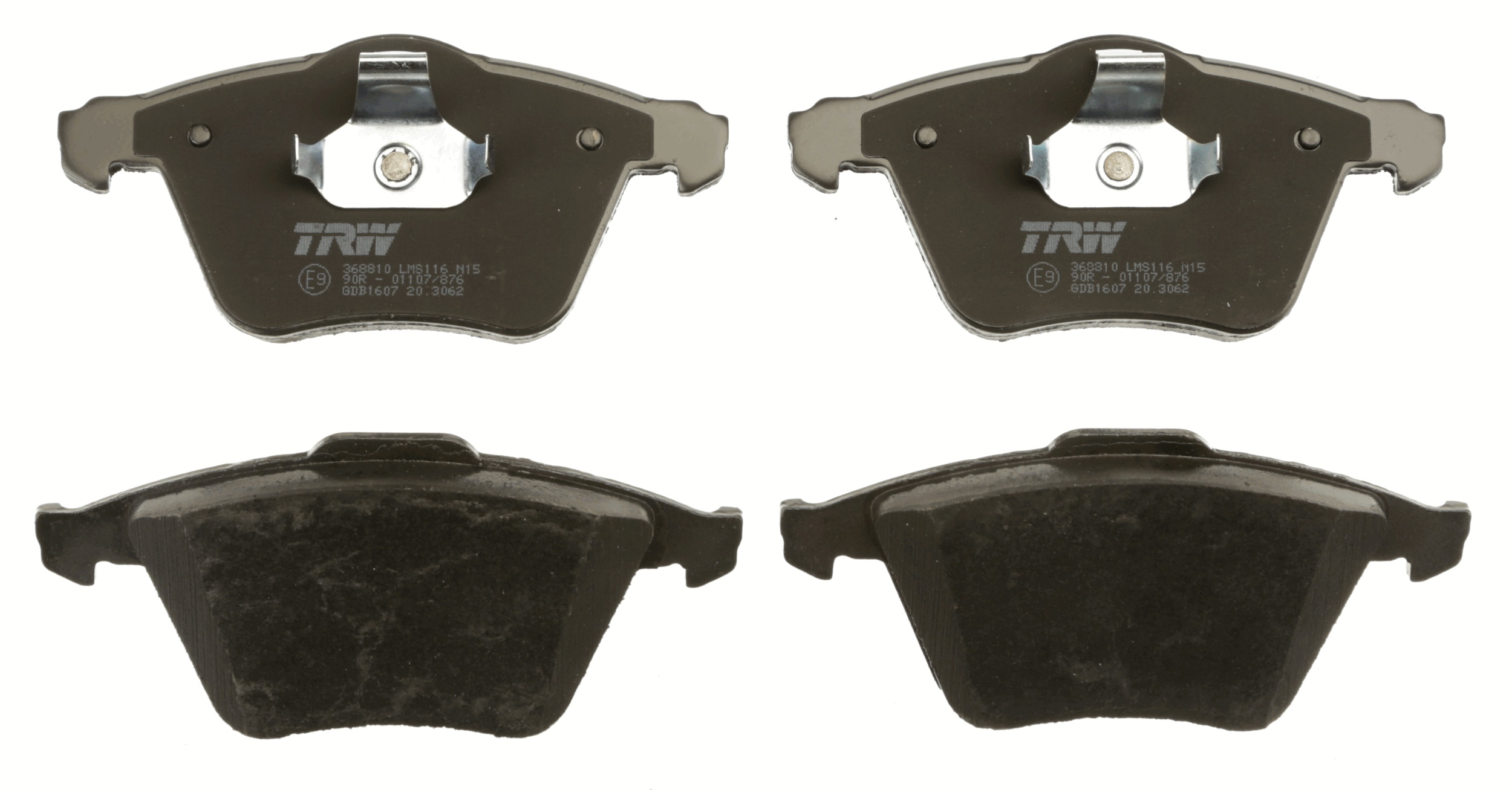 Brake Pad Set, disc brake - GDB1607 TRW