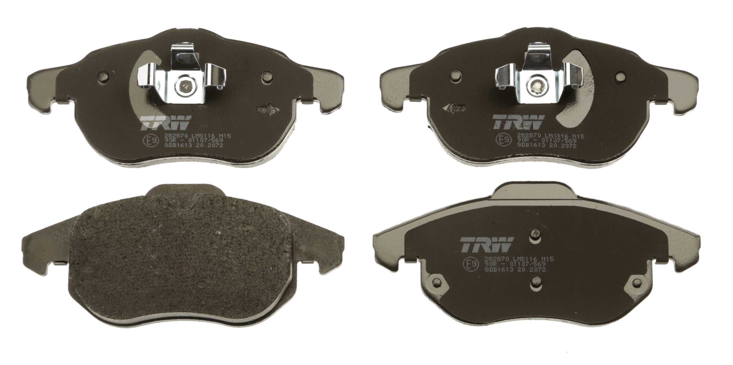 Brake Pad Set, disc brake - GDB1613 TRW