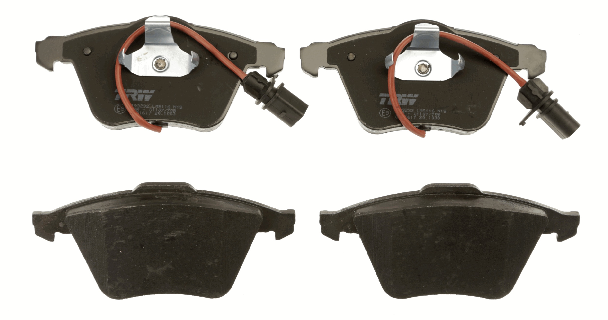 Brake Pad Set, disc brake - GDB1617 TRW