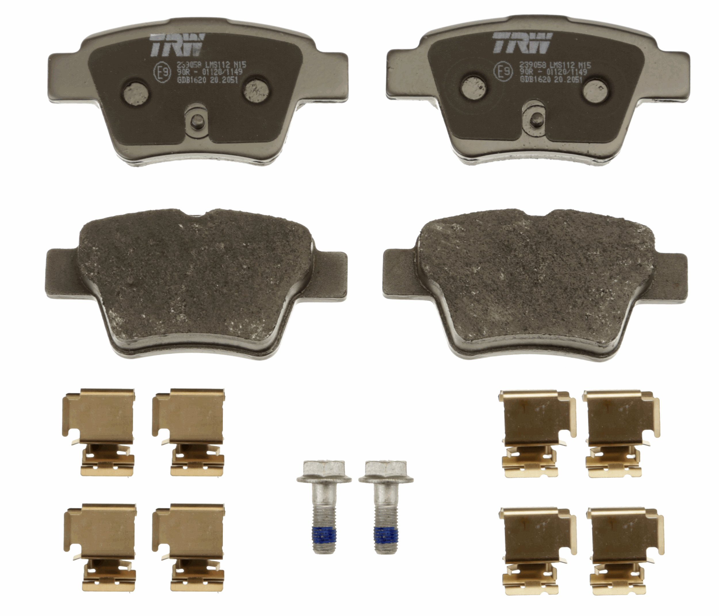 Brake Pad Set, disc brake - GDB1620 TRW