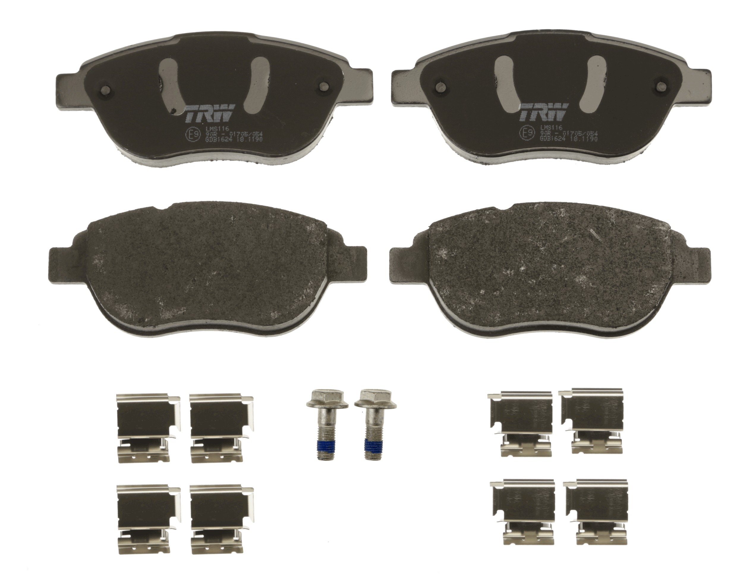 Kit pastiglie freno, Freno a disco - GDB1624 TRW