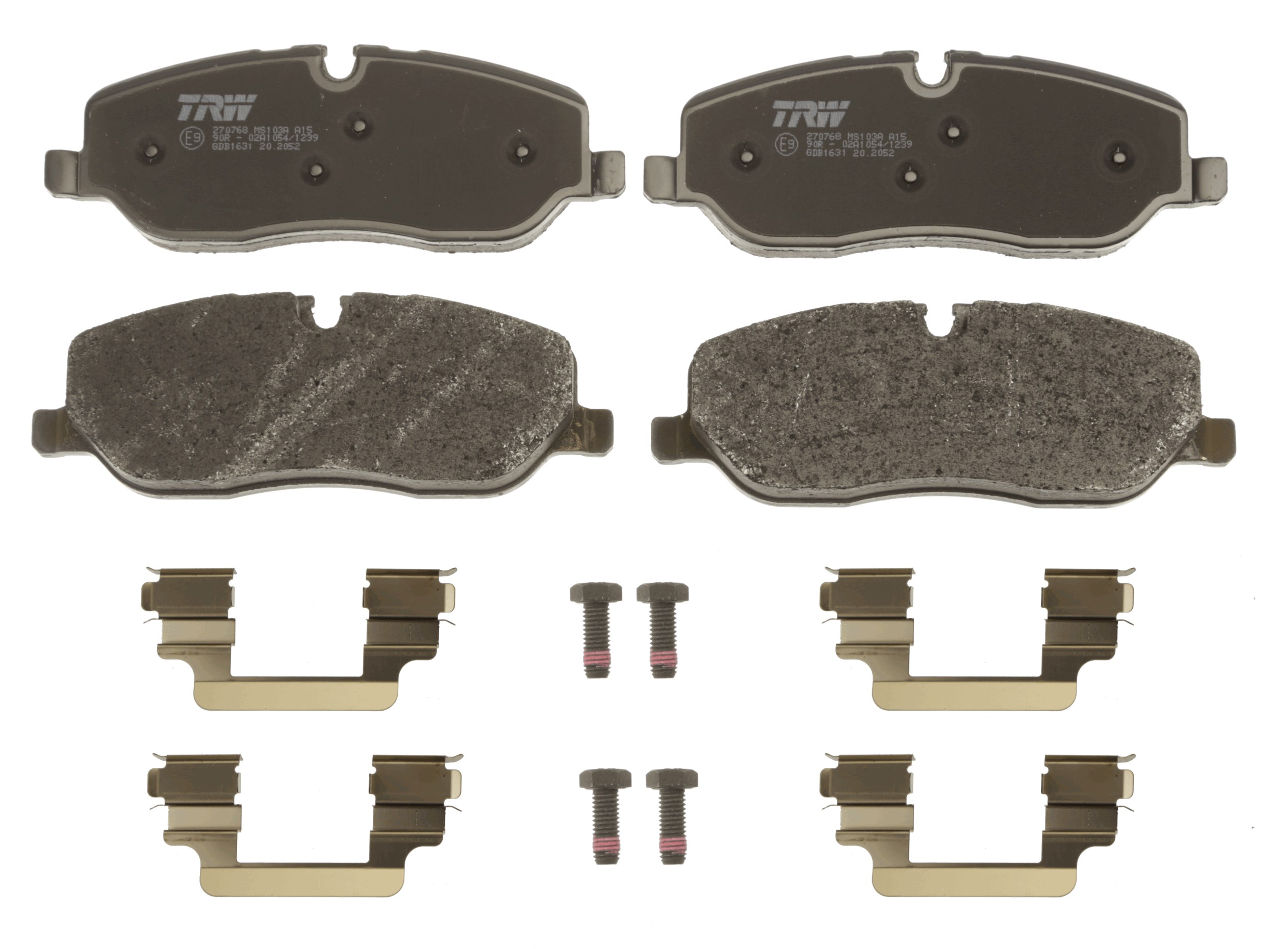 Brake Pad Set, disc brake - GDB1631 TRW