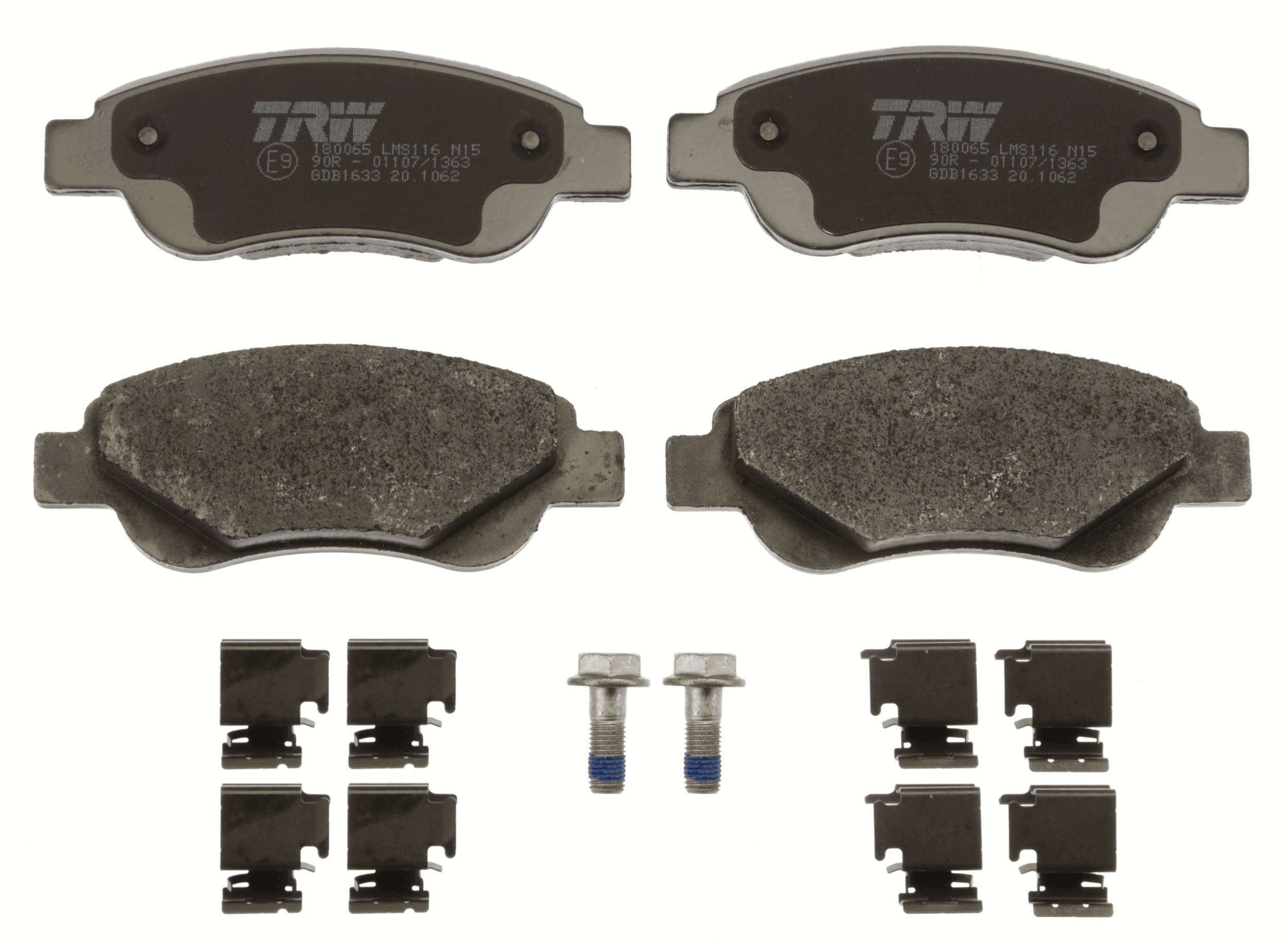 Brake Pad Set, disc brake - GDB1633 TRW