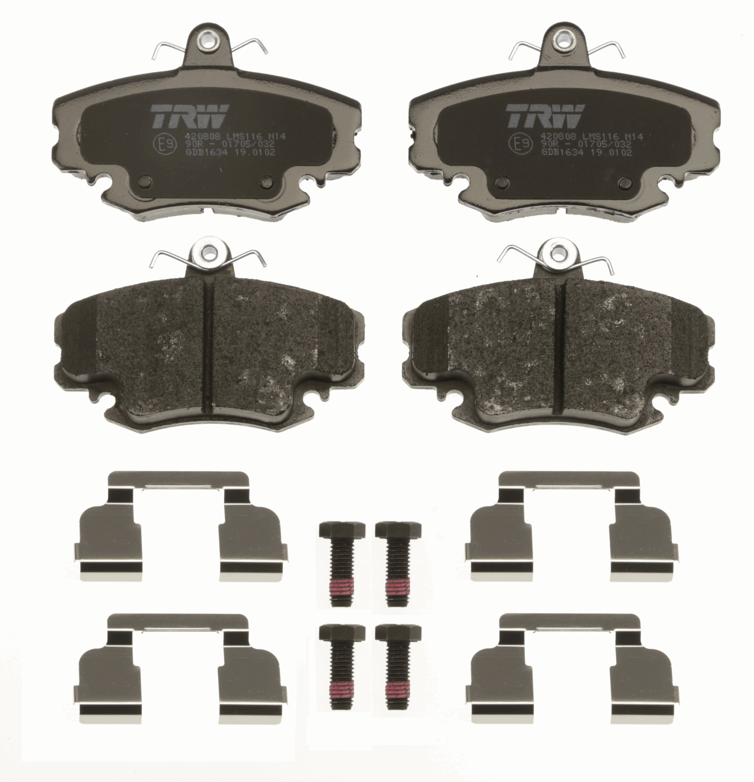 Brake Pad Set, disc brake - GDB1634 TRW