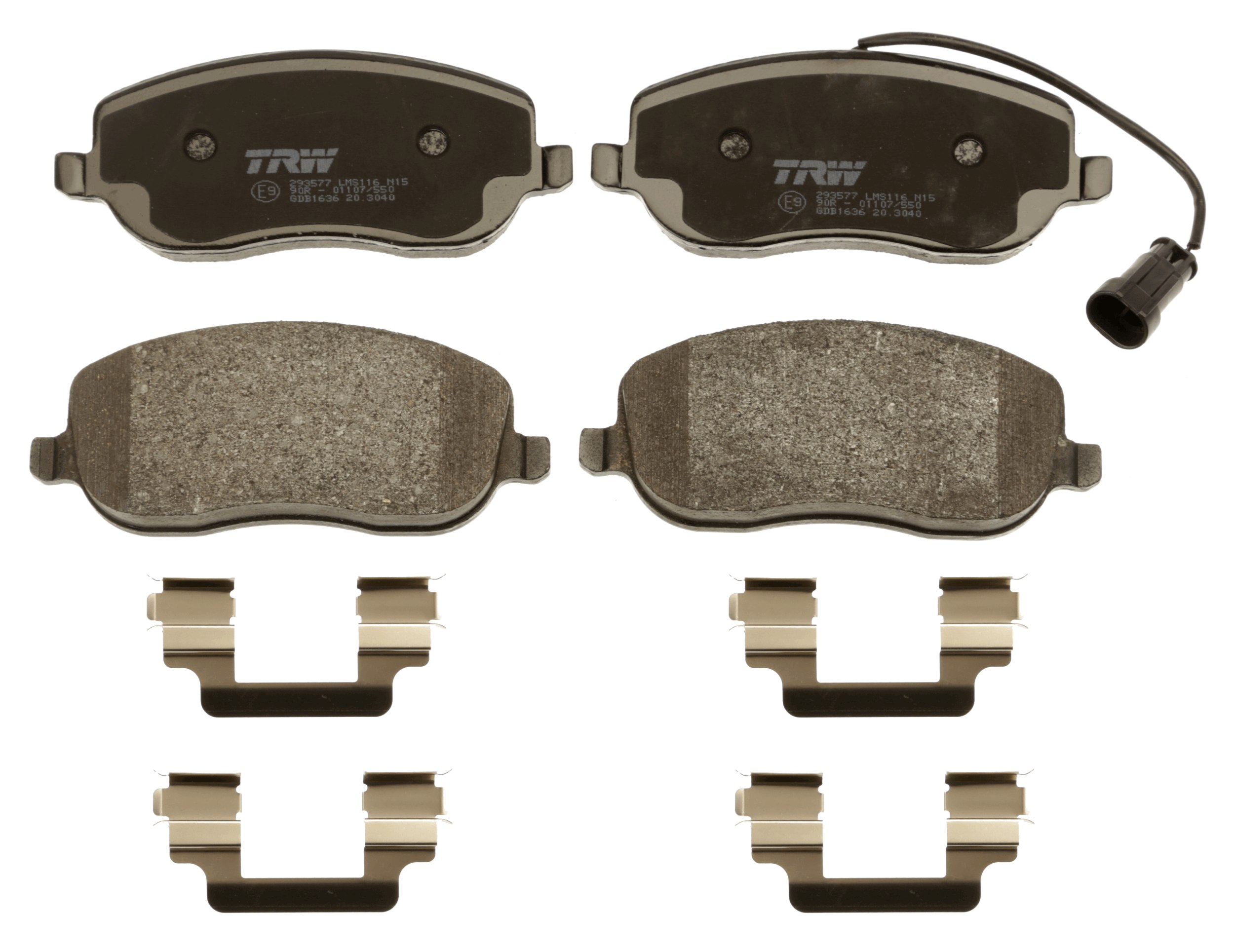 Brake Pad Set, disc brake - GDB1636 TRW