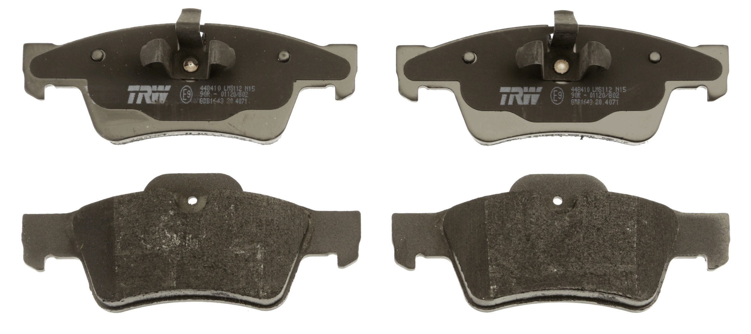 Brake Pad Set, disc brake - GDB1643 TRW