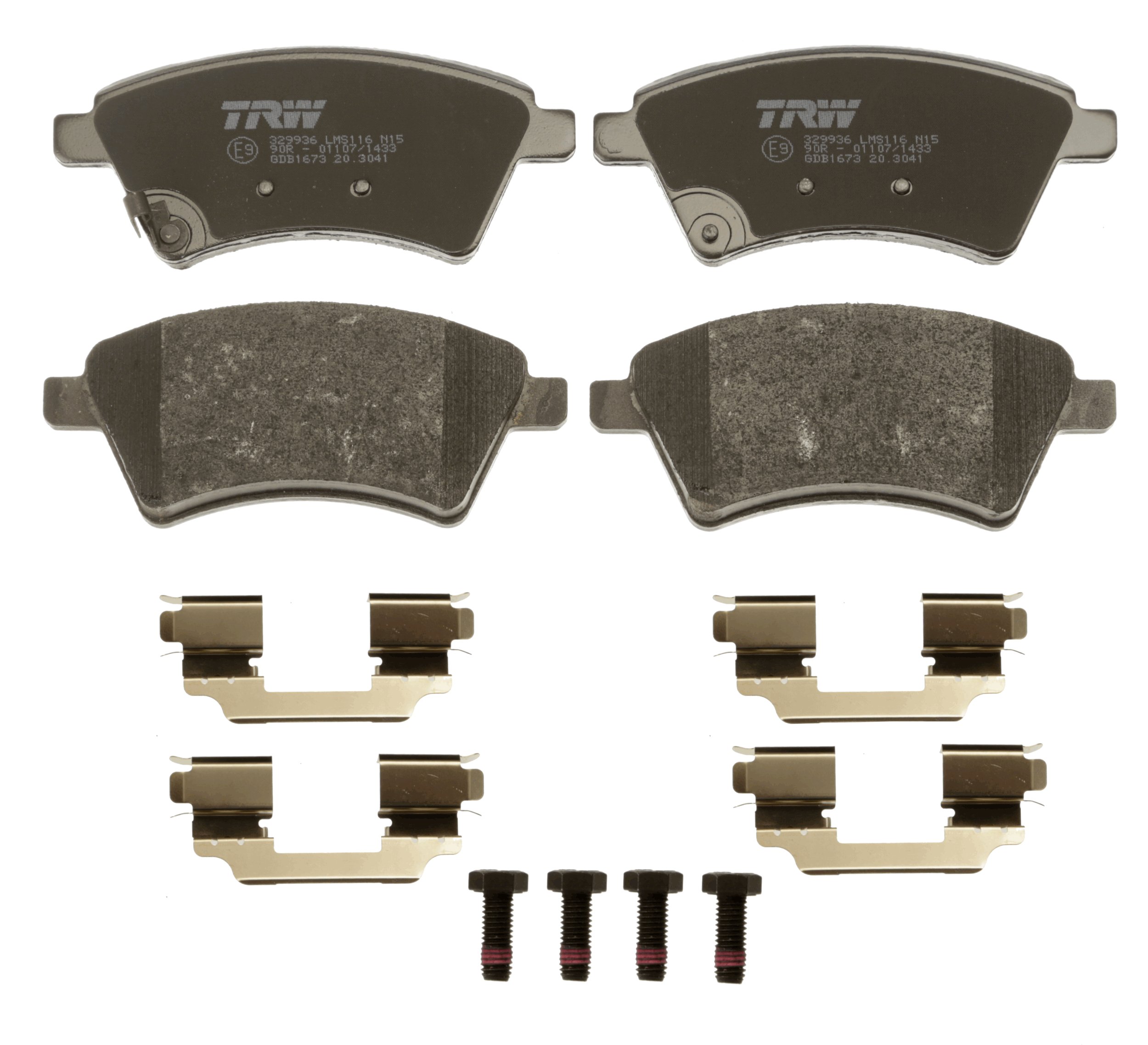 Brake Pad Set, disc brake - GDB1673 TRW