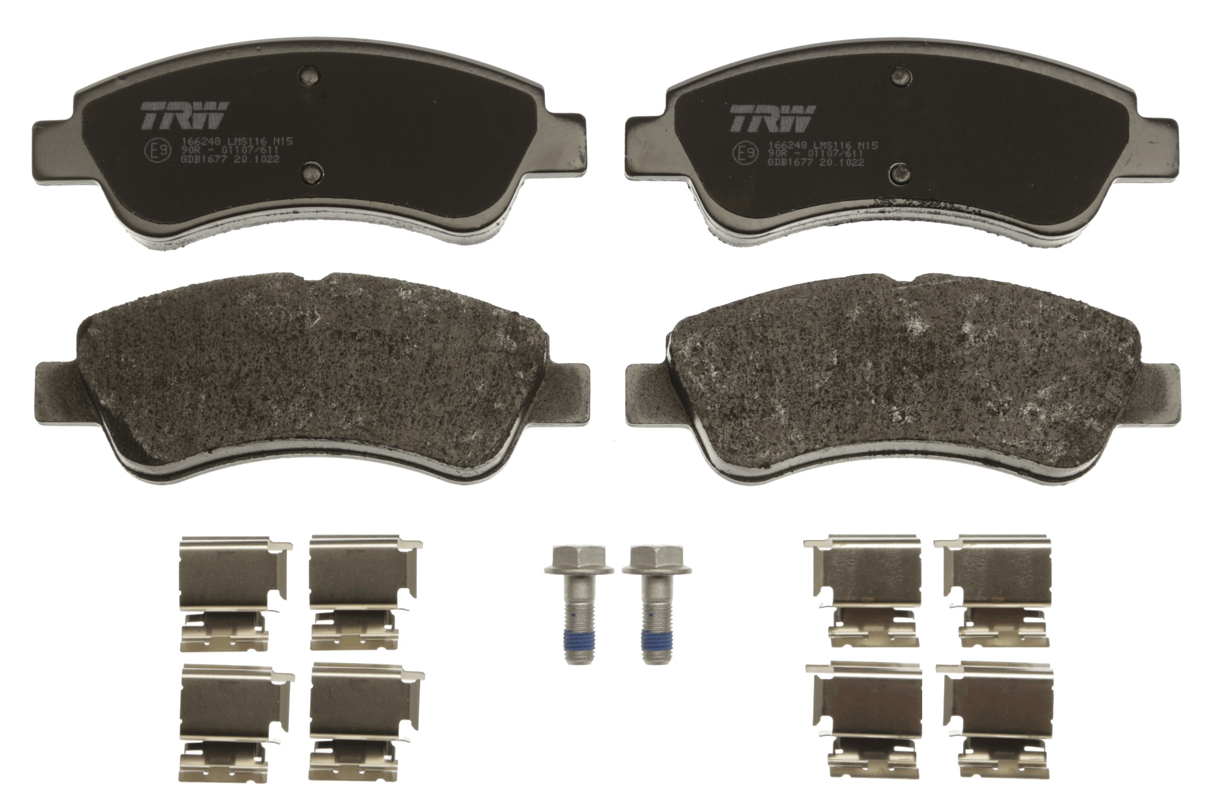 Brake Pad Set, disc brake - GDB1677 TRW