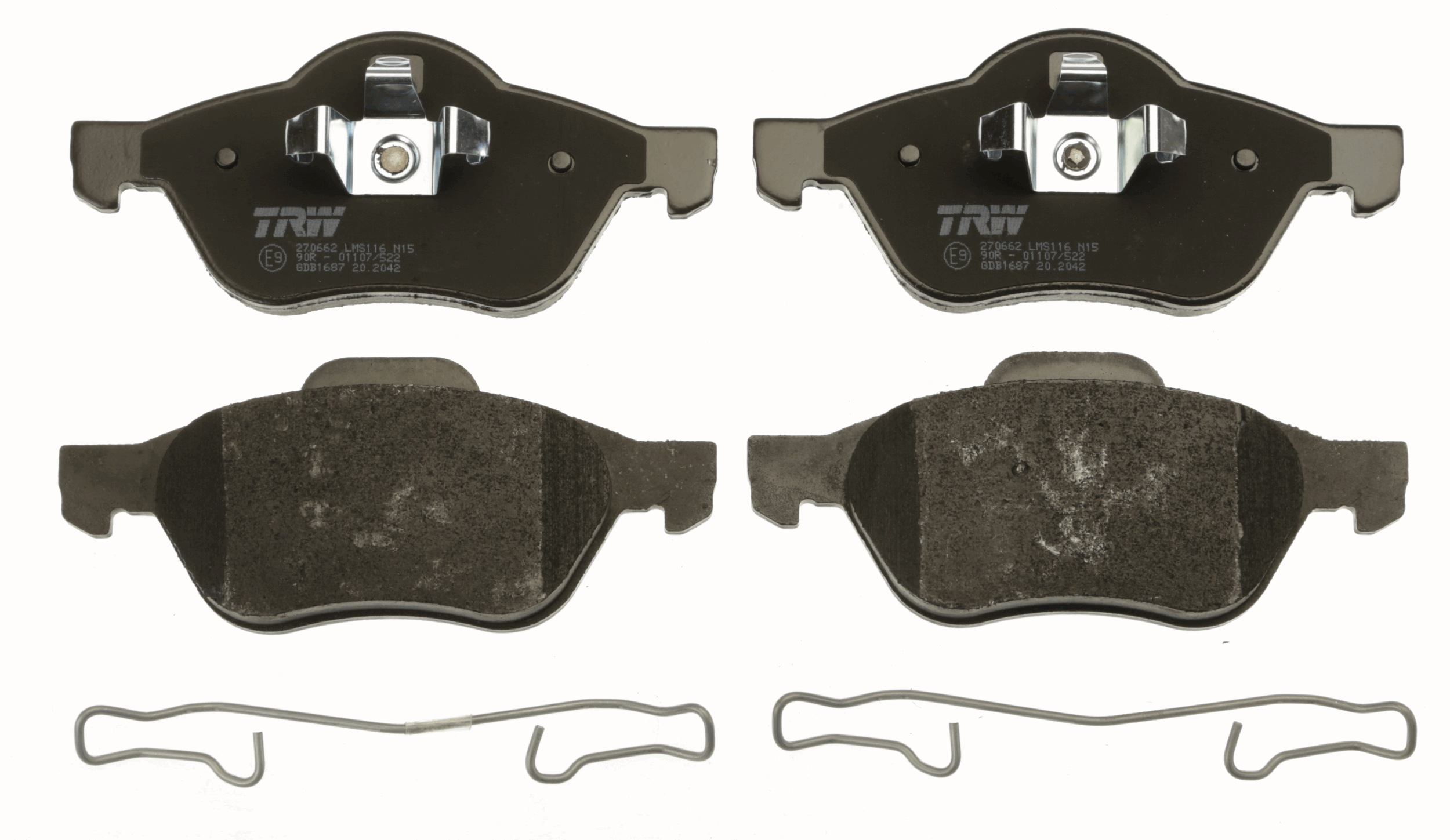 Brake Pad Set, disc brake - GDB1687 TRW