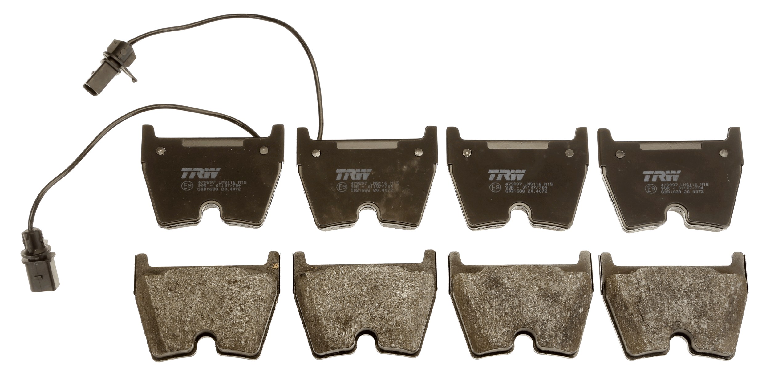 Brake Pad Set, disc brake - GDB1688 TRW