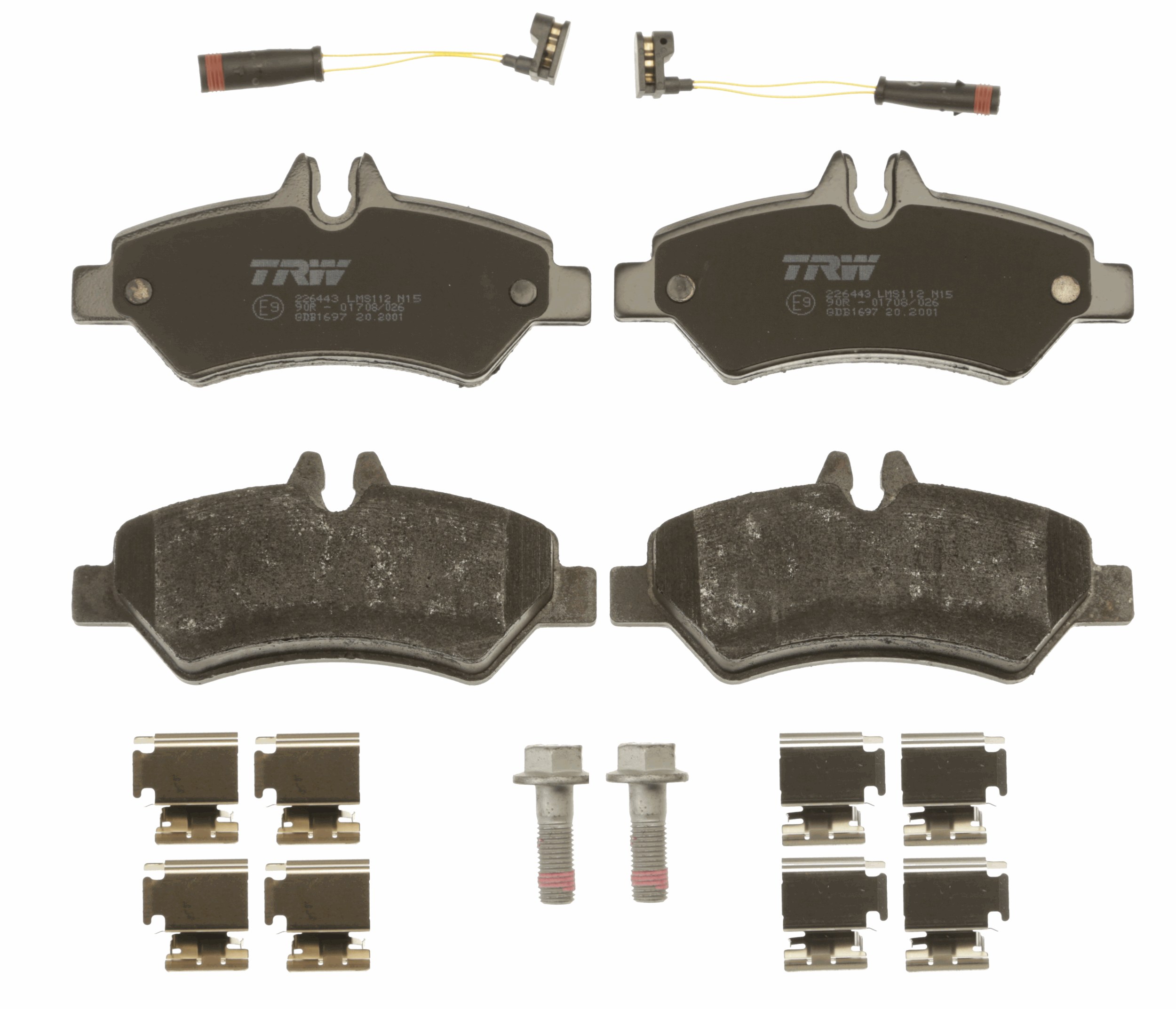 Brake Pad Set, disc brake - GDB1697 TRW