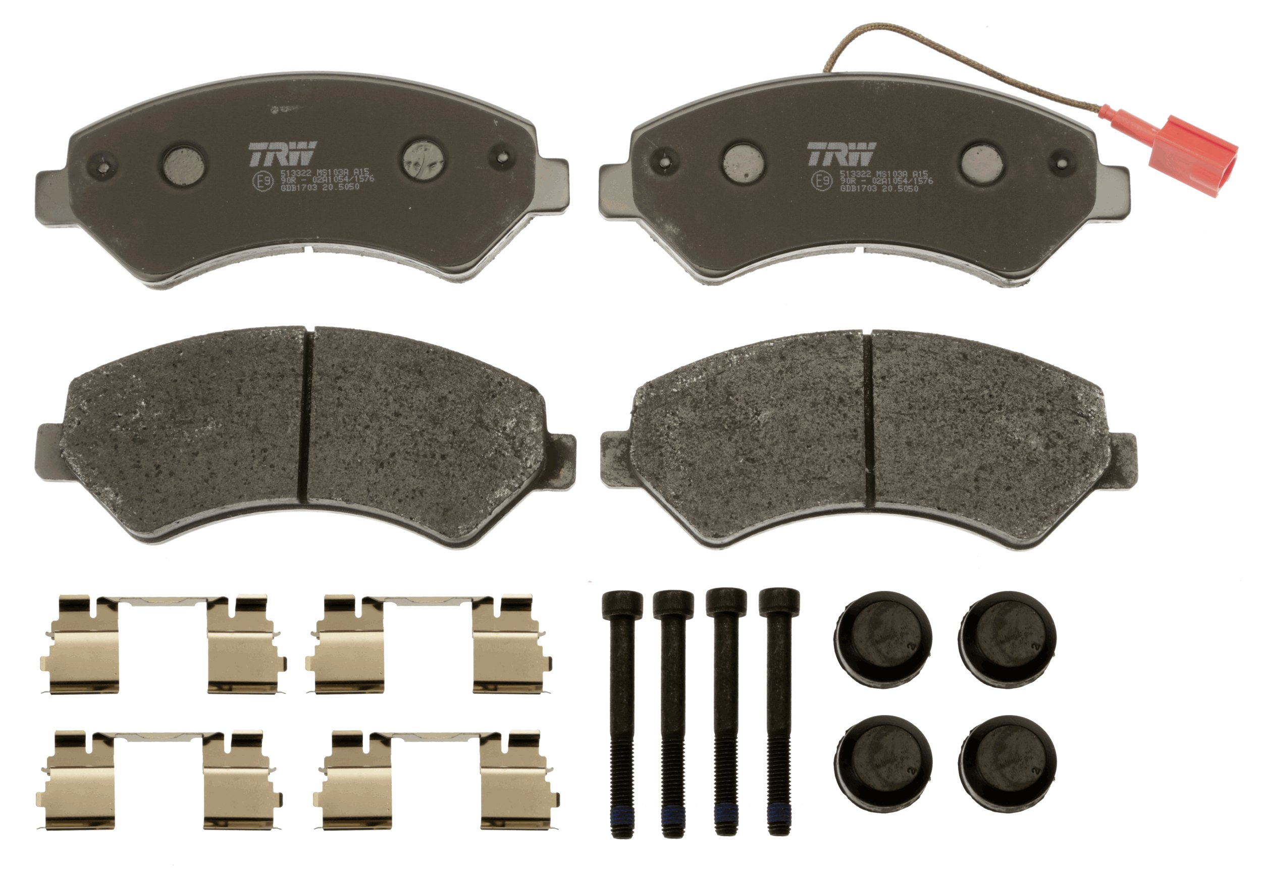 Brake Pad Set, disc brake - GDB1703 TRW