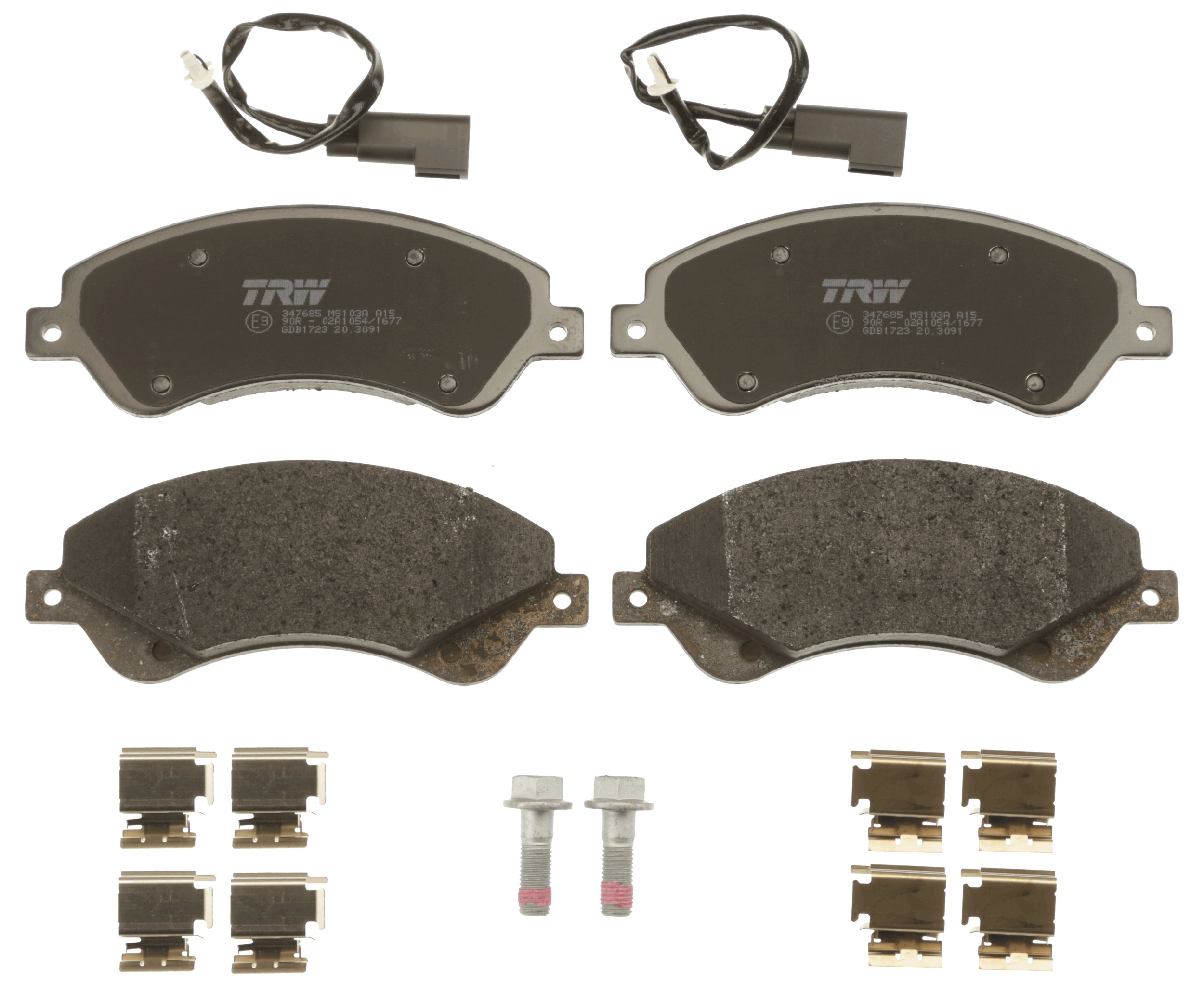 Brake Pad Set, disc brake - GDB1723 TRW