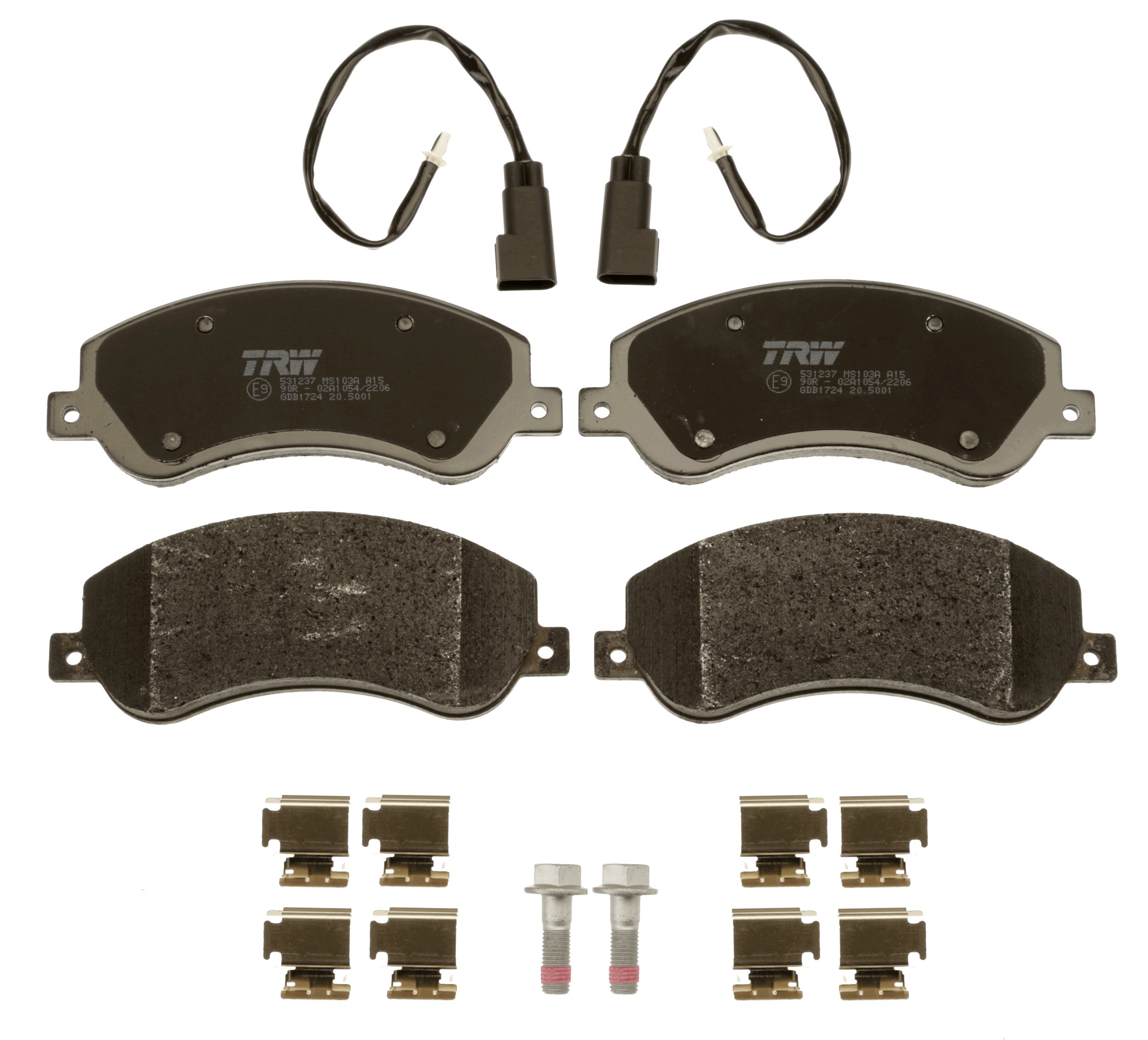 Brake Pad Set, disc brake - GDB1724 TRW