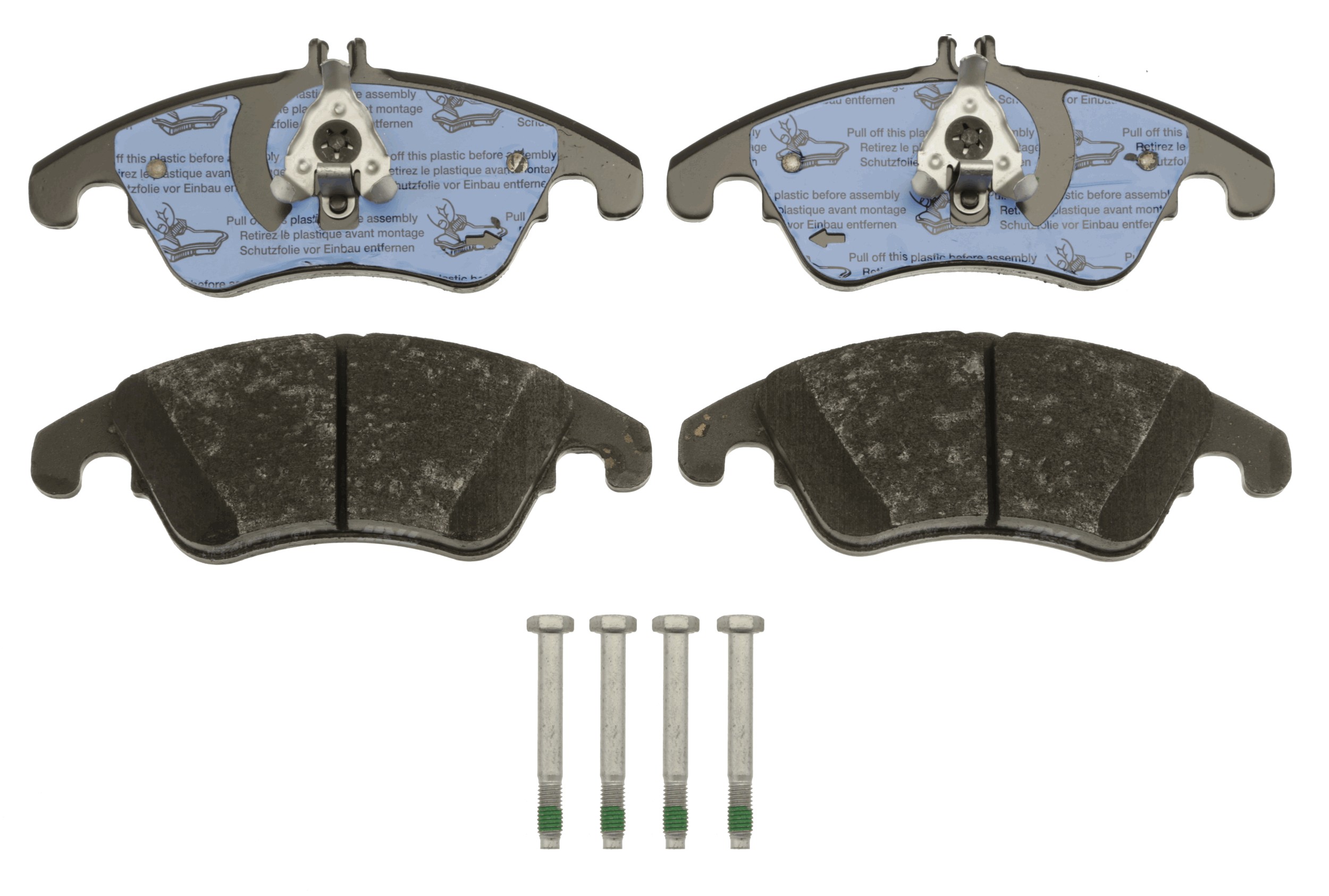 Комплект тормозных колодок, дисковый тормоз - GDB1737 TRW
