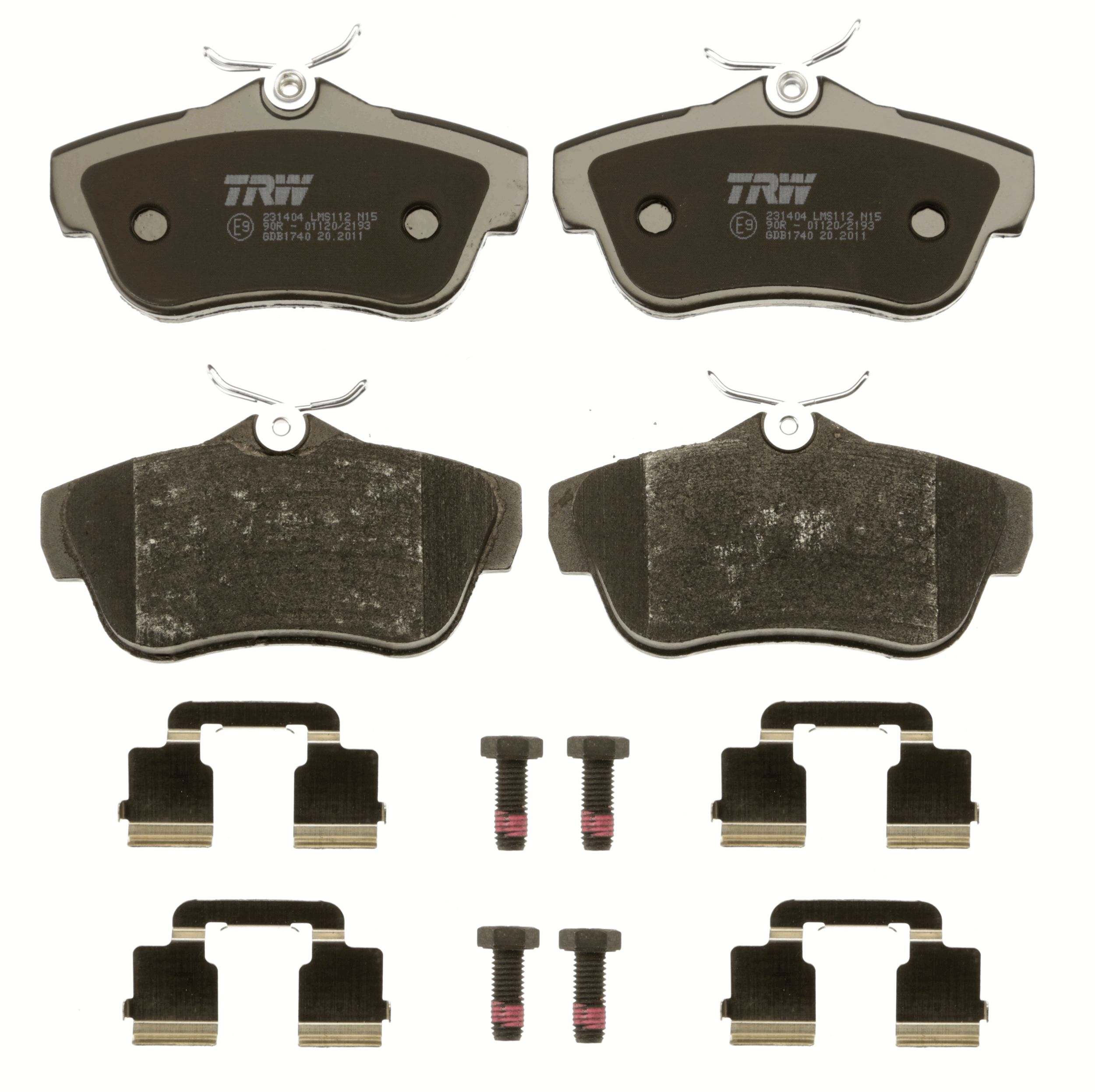 Brake Pad Set, disc brake - GDB1740 TRW