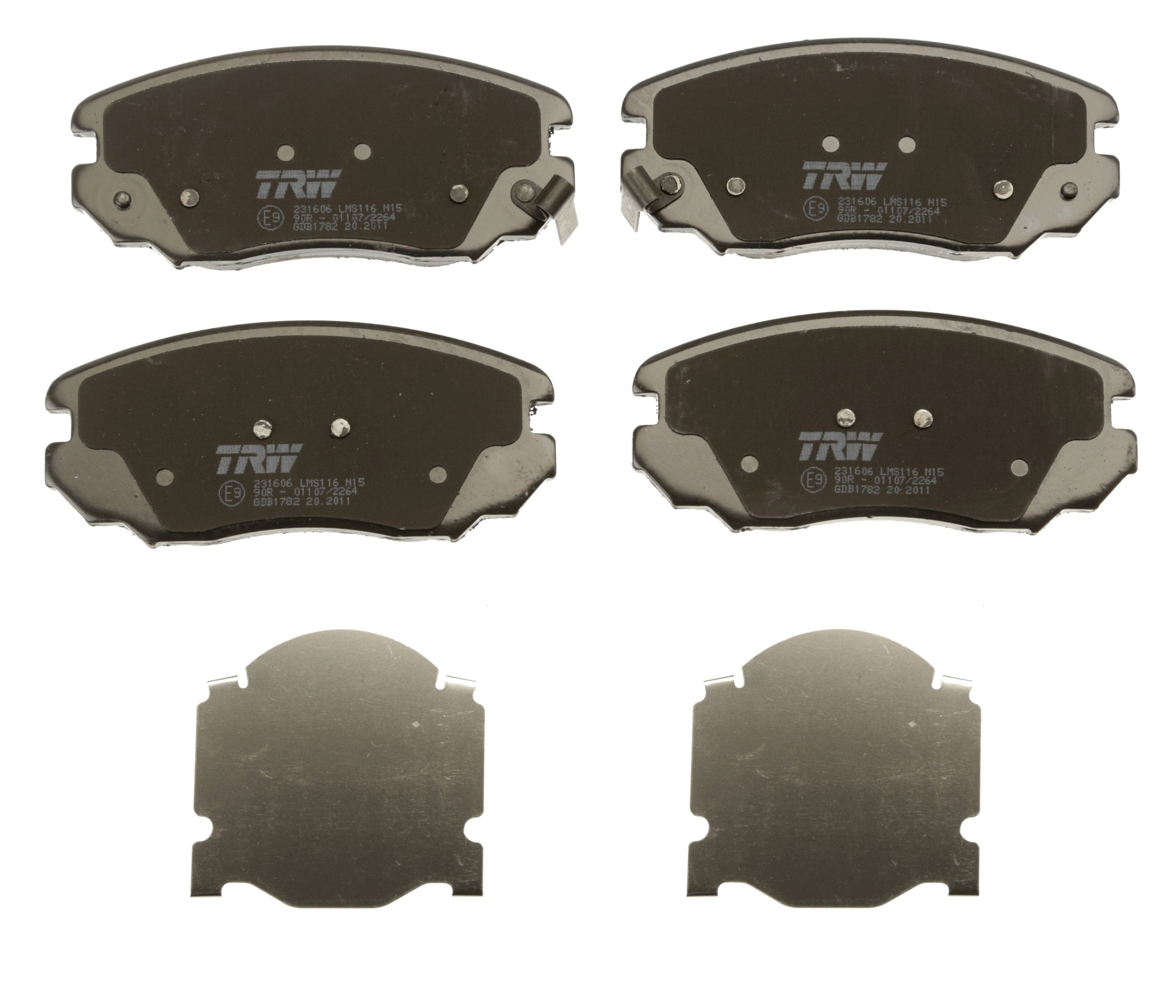 Brake Pad Set, disc brake - GDB1782 TRW