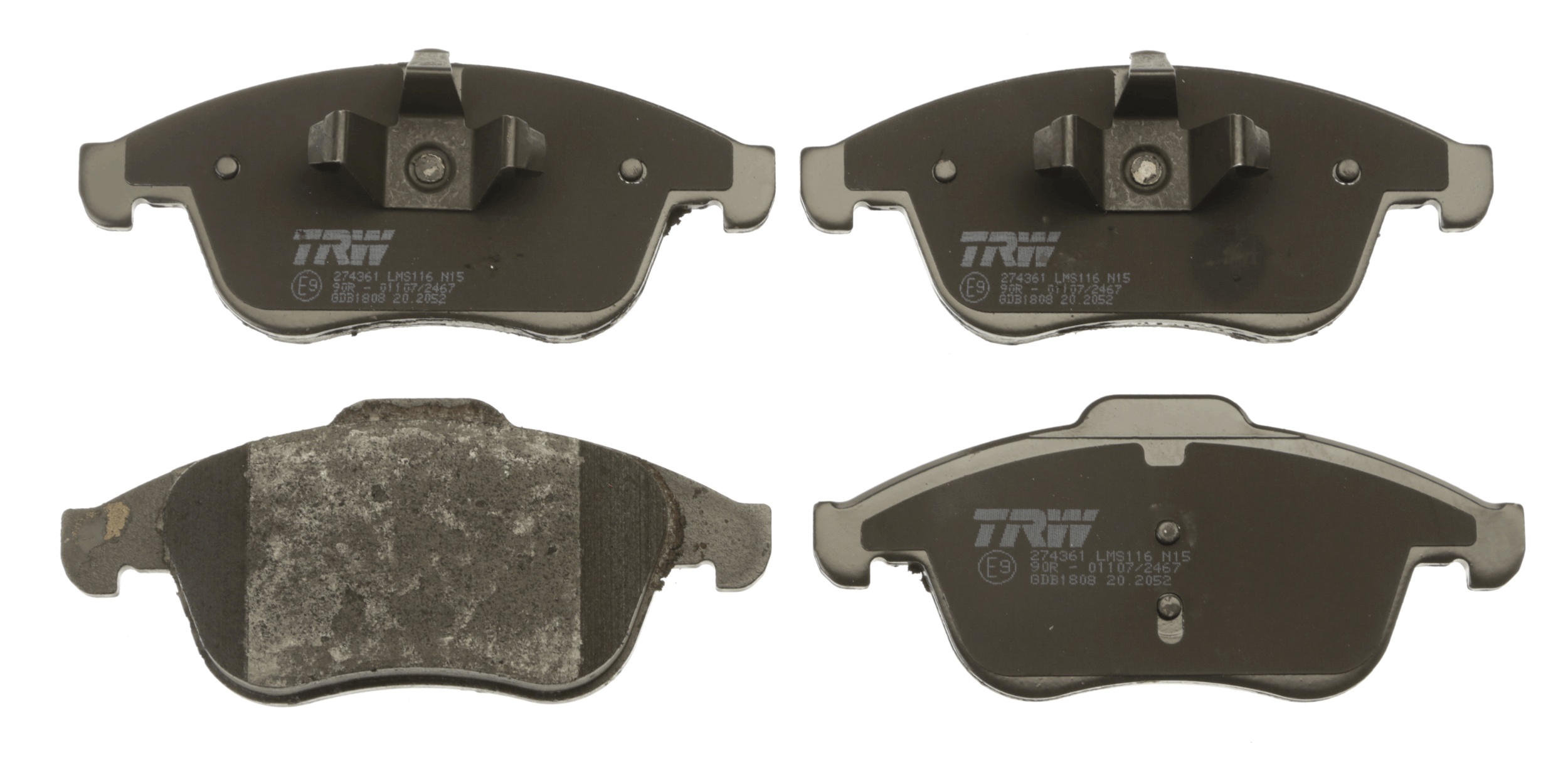 Brake Pad Set, disc brake - GDB1808 TRW