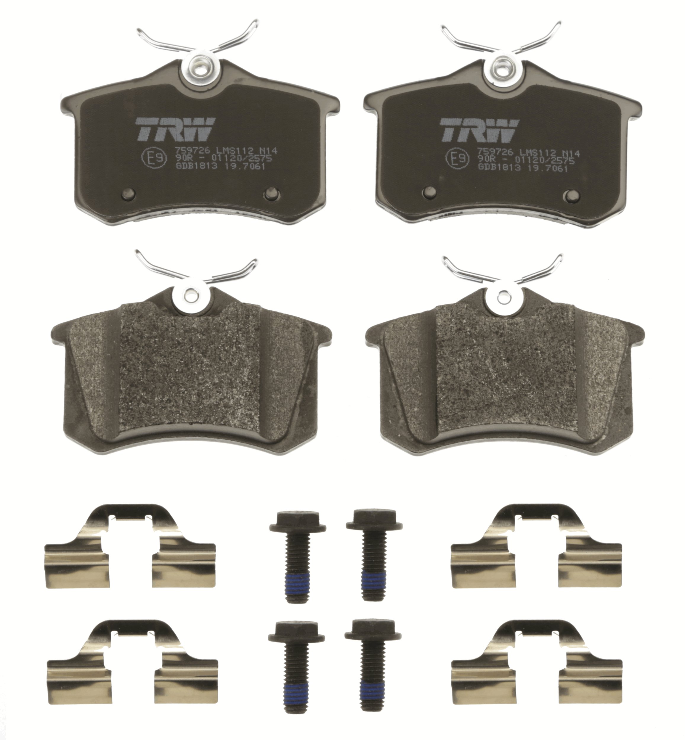 Brake Pad Set, disc brake - GDB1813 TRW