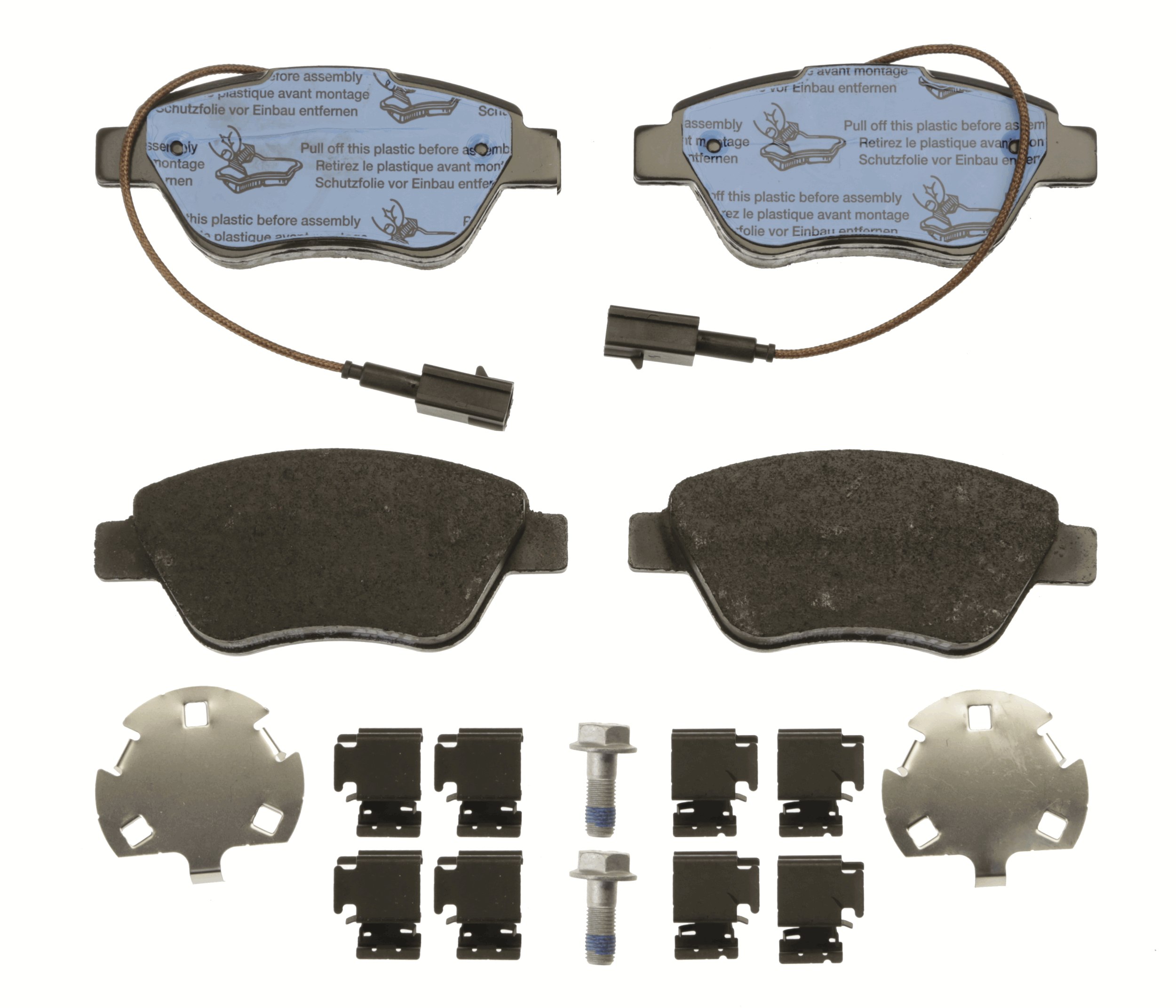 Brake Pad Set, disc brake - GDB1842 TRW