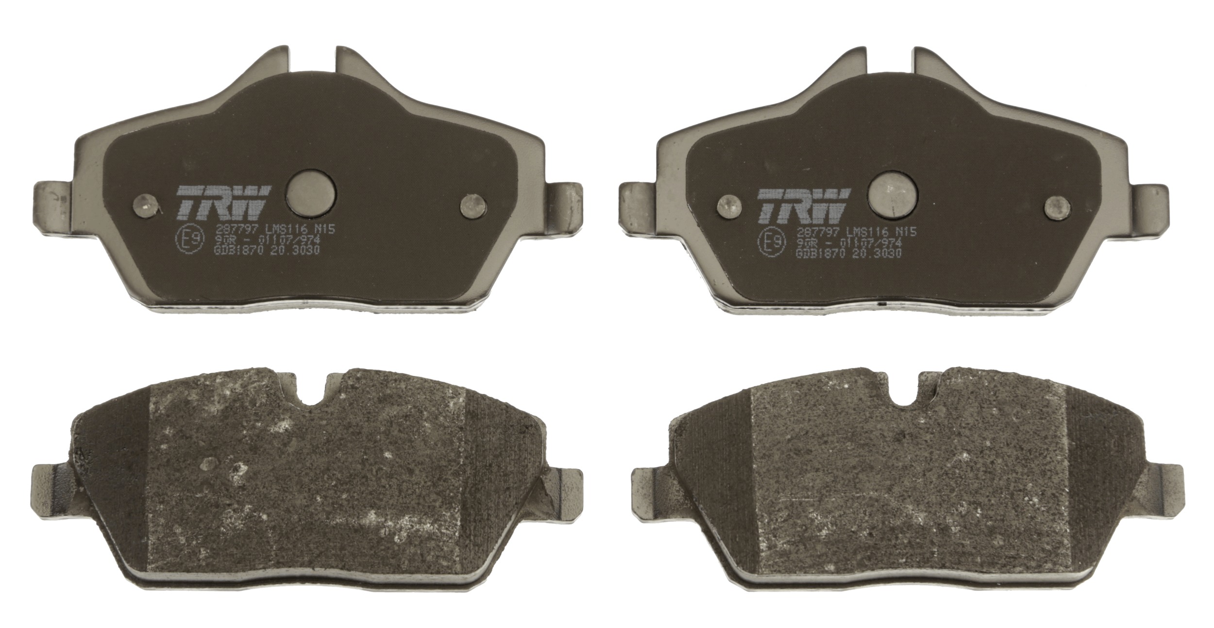 Brake Pad Set, disc brake - GDB1870 TRW