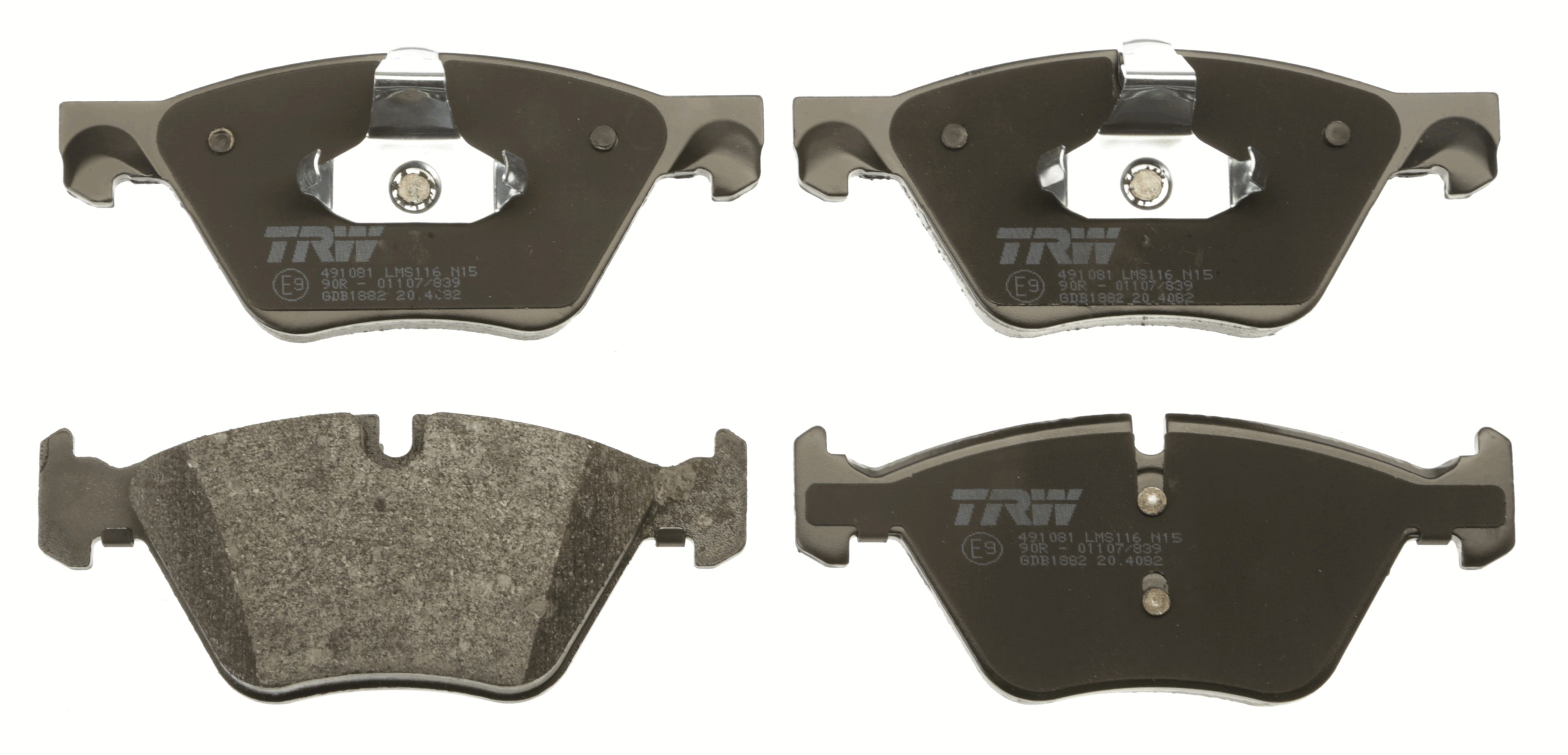 Brake Pad Set, disc brake - GDB1882 TRW