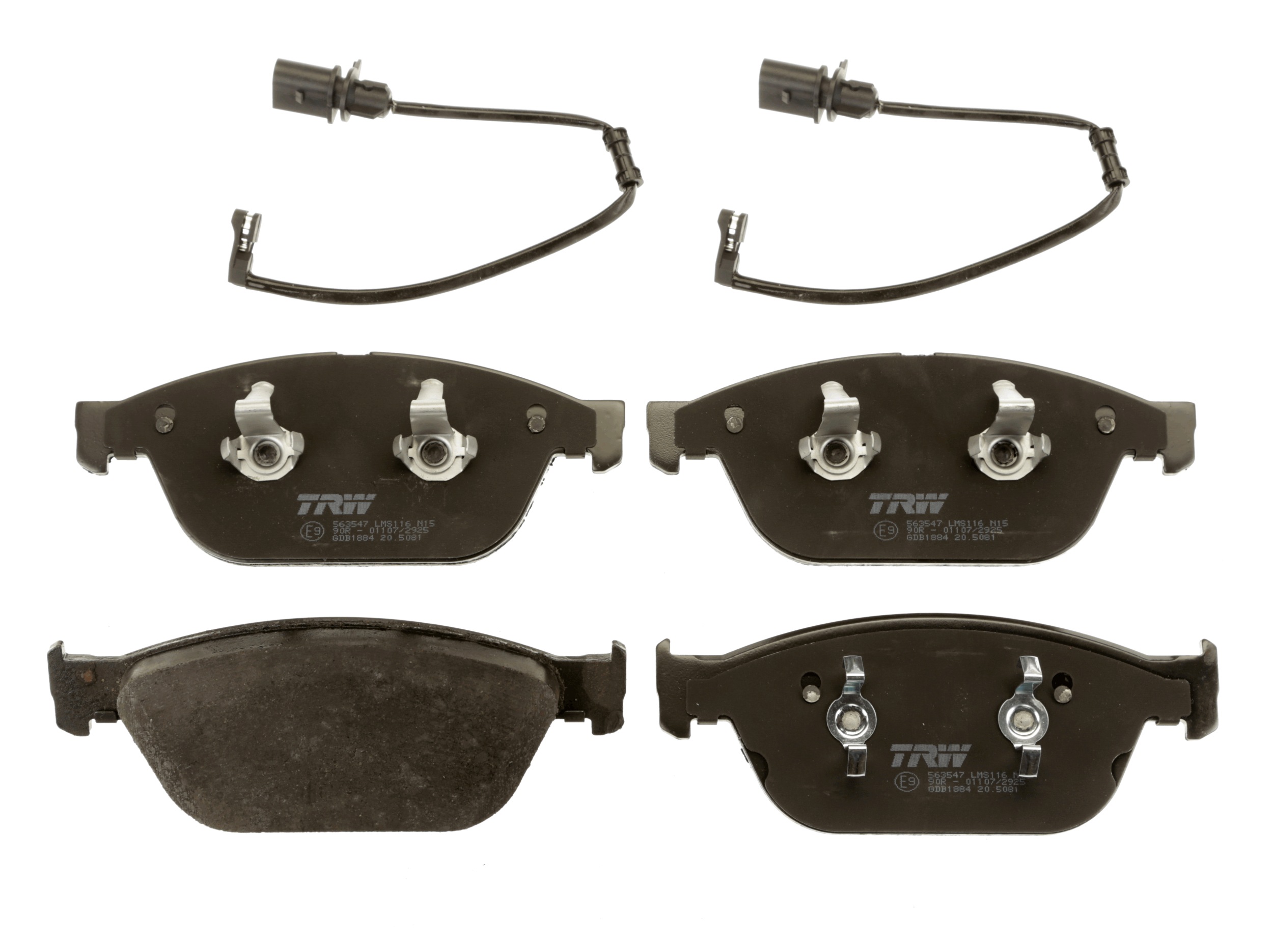Brake Pad Set, disc brake - GDB1884 TRW
