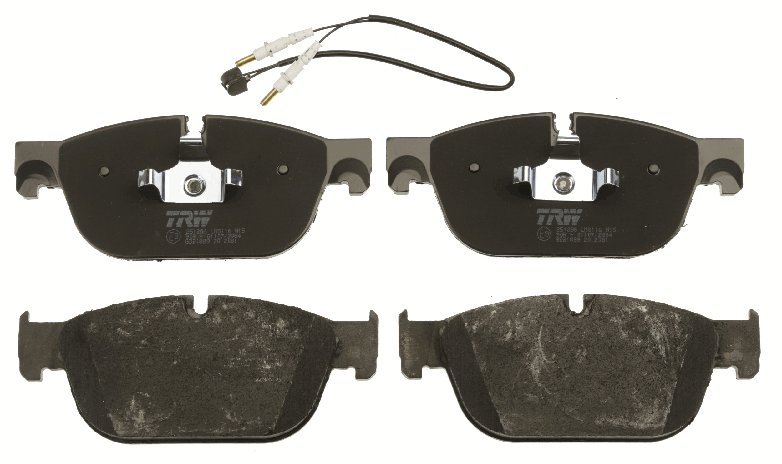 Brake Pad Set, disc brake - GDB1889 TRW