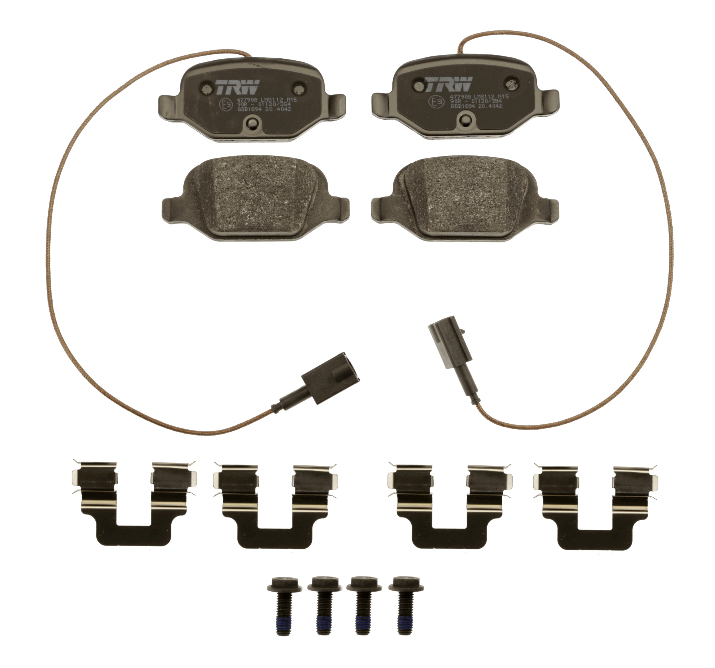 Brake Pad Set, disc brake - GDB1894 TRW