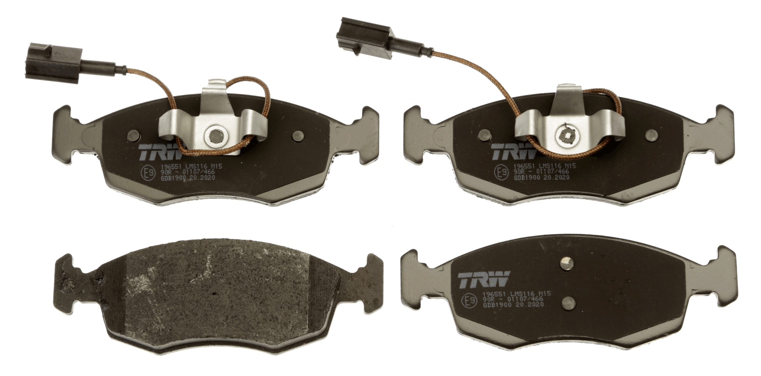 Brake Pad Set, disc brake - GDB1900 TRW