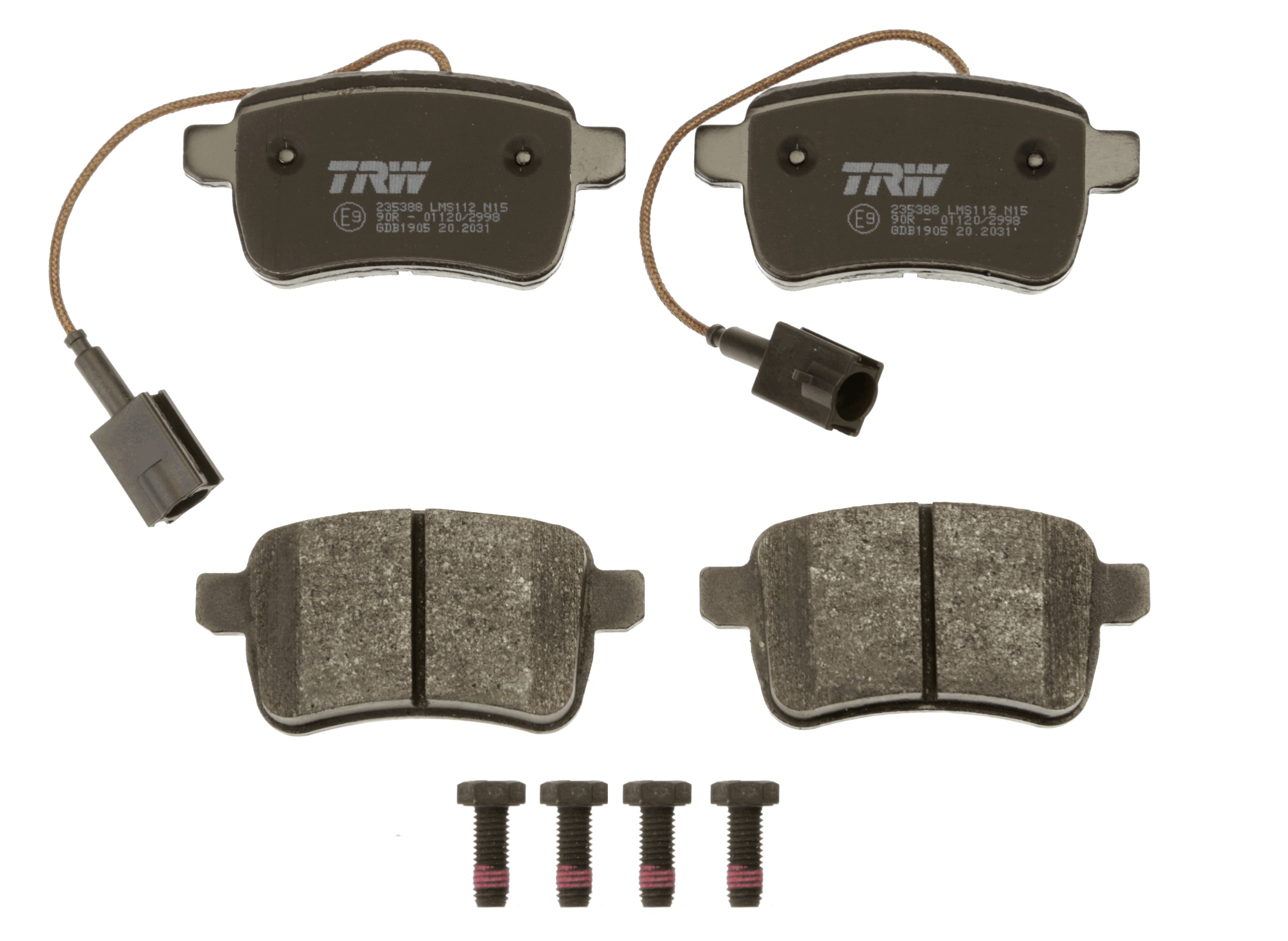Brake Pad Set, disc brake - GDB1905 TRW