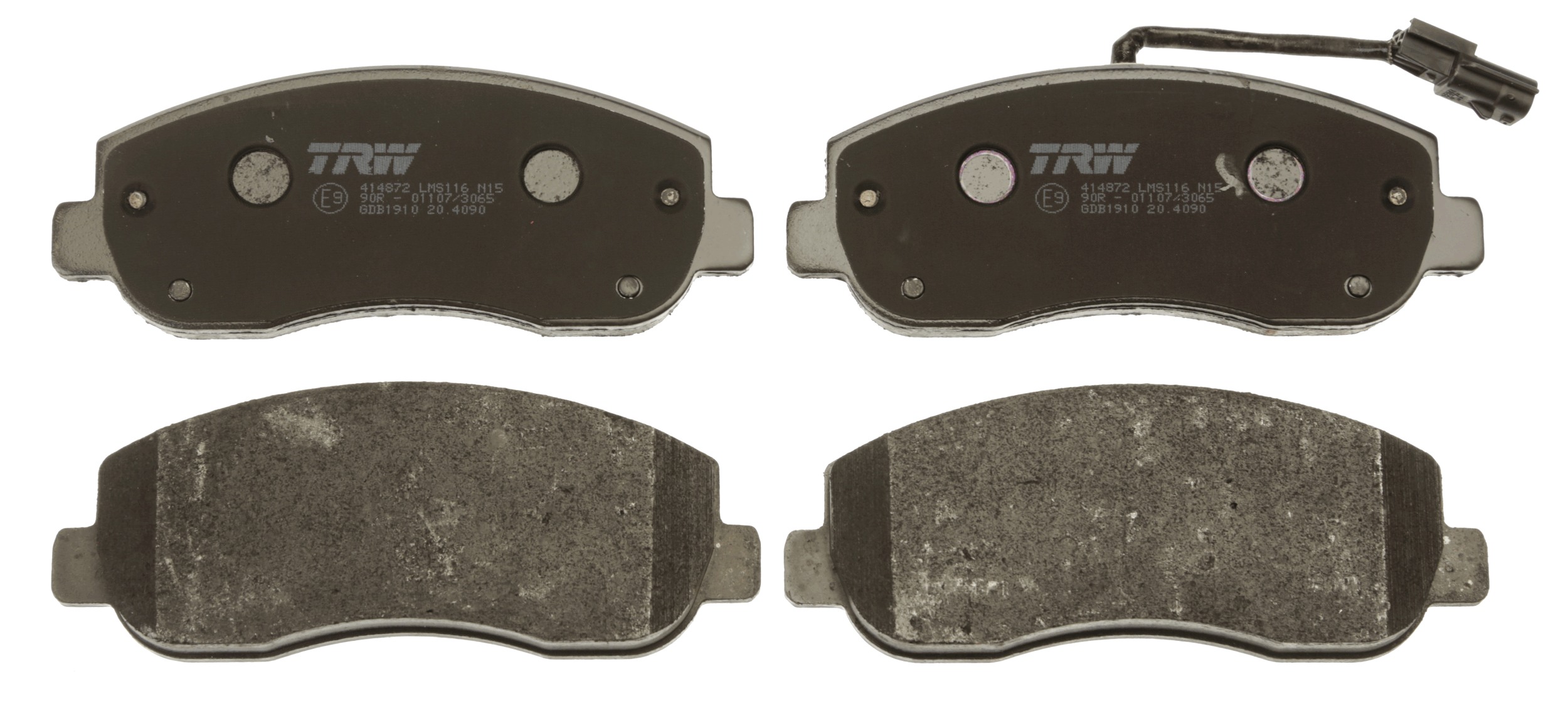 Brake Pad Set, disc brake - GDB1910 TRW