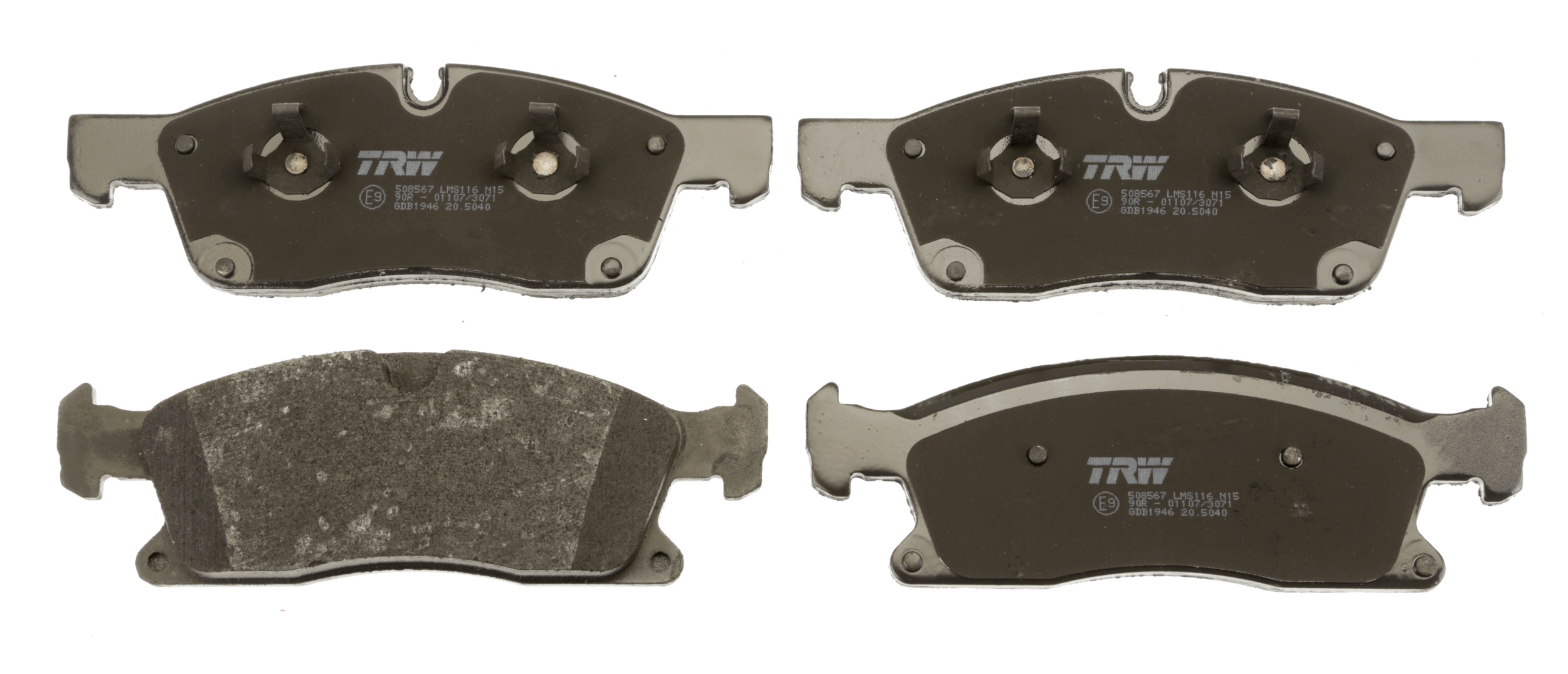 Brake Pad Set, disc brake - GDB1946 TRW