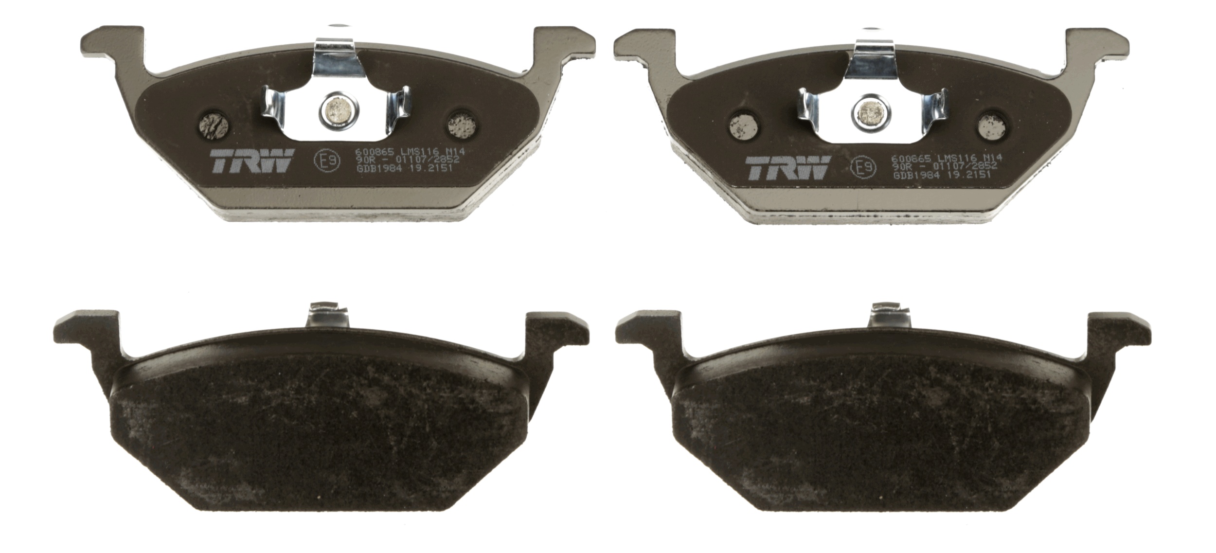 Brake Pad Set, disc brake - GDB1984 TRW