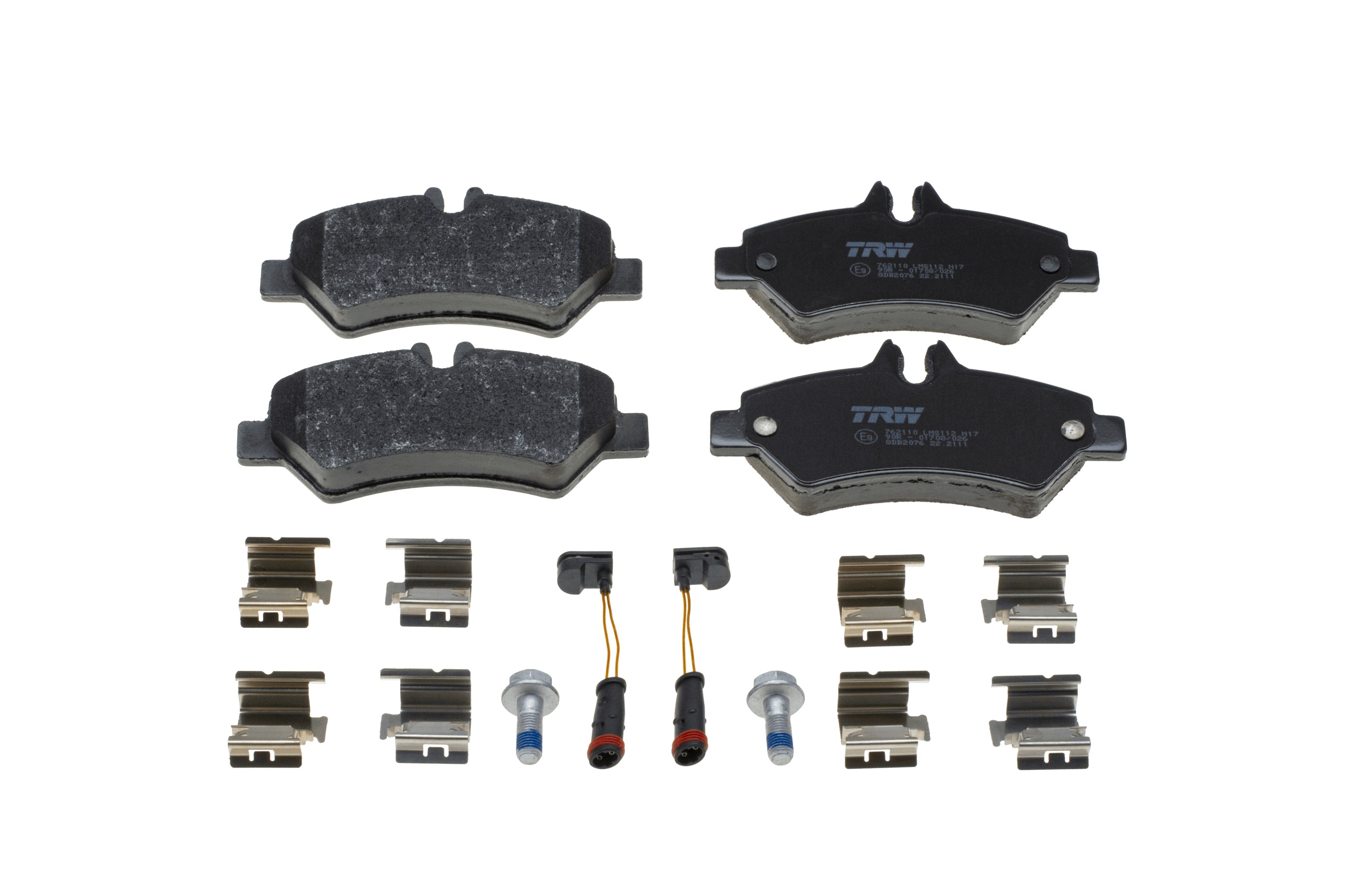 Brake Pad Set, disc brake - GDB2076 TRW