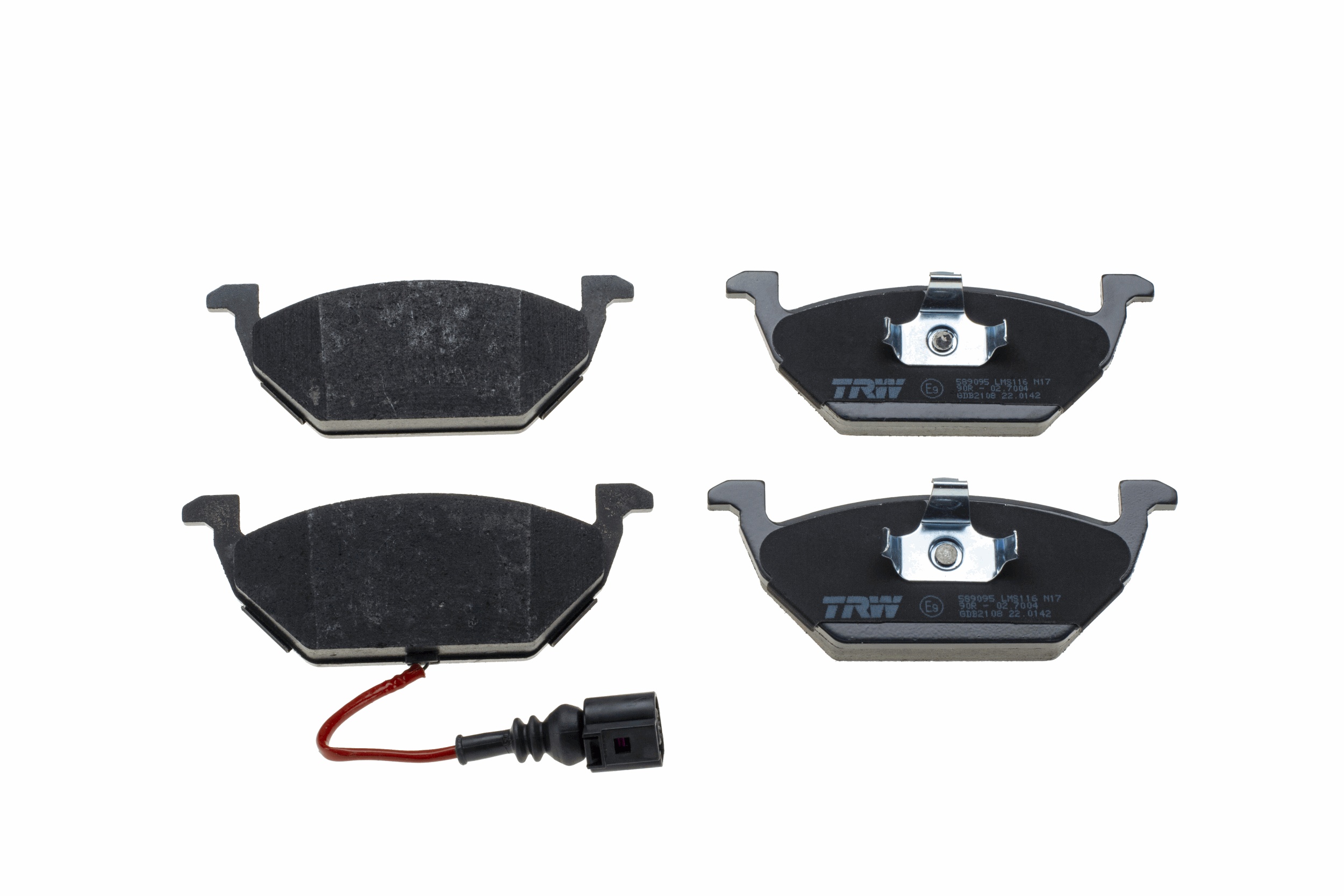 Brake Pad Set, disc brake - GDB2108 TRW
