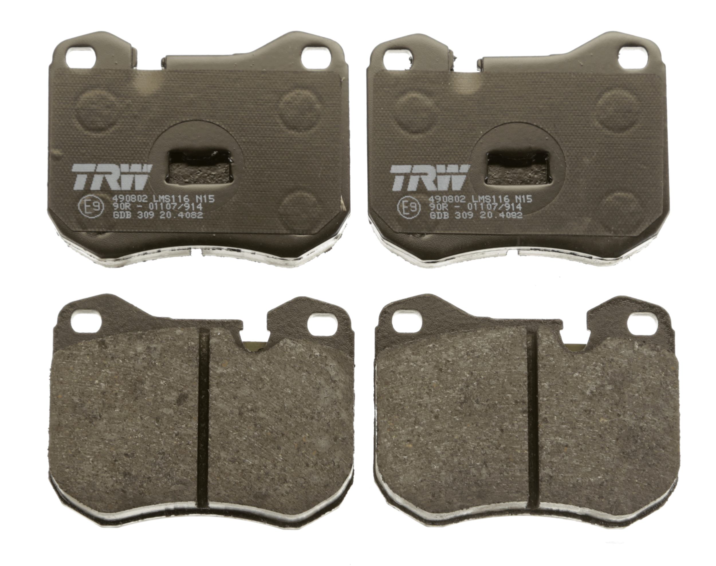 Brake Pad Set, disc brake - GDB309 TRW