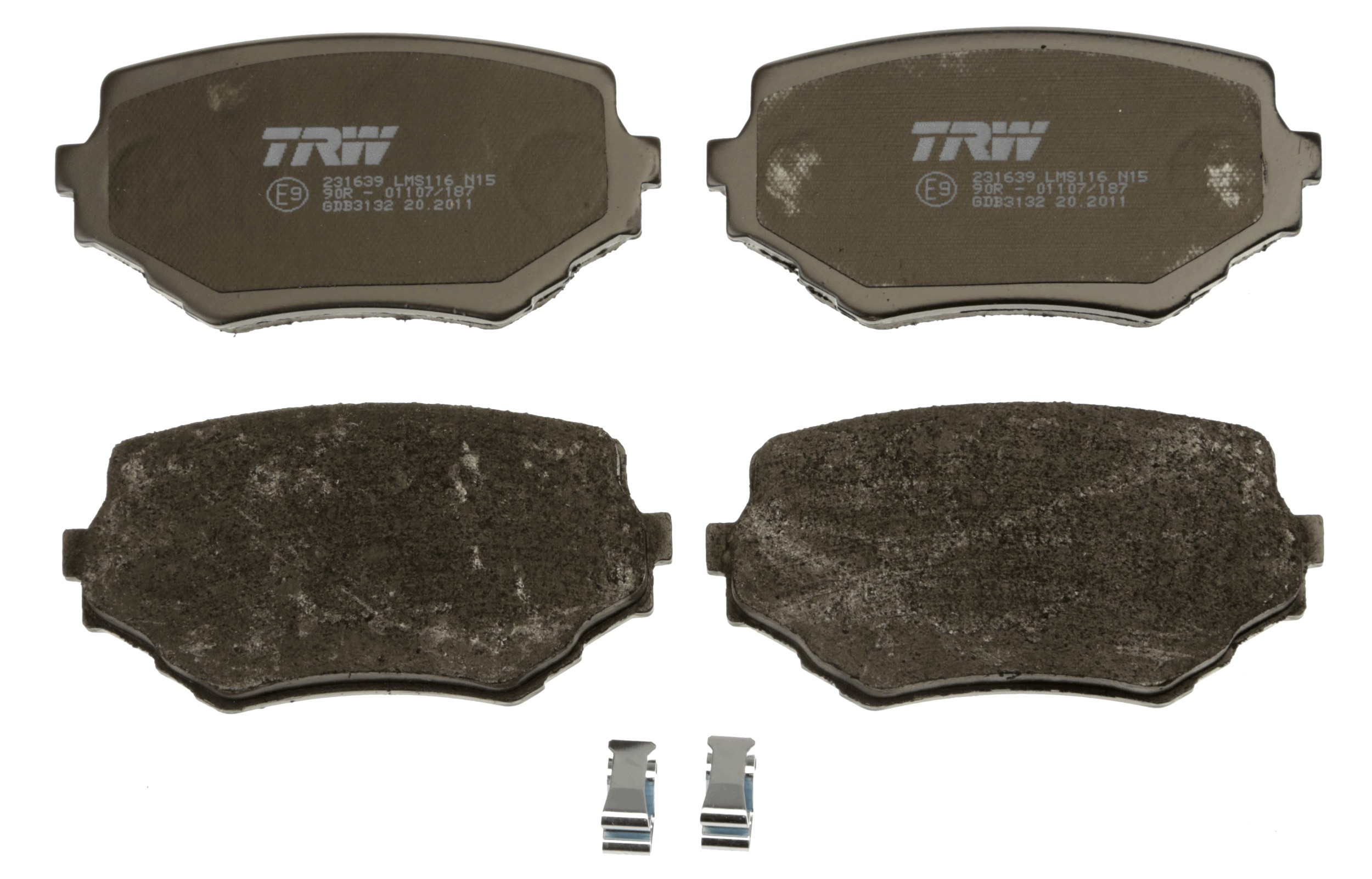 Brake Pad Set, disc brake - GDB3132 TRW