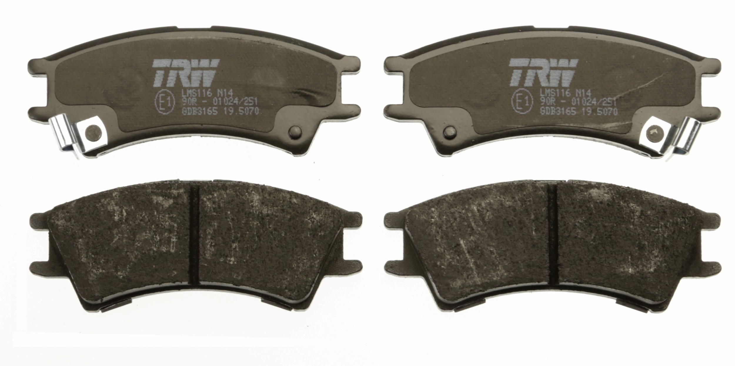 Brake Pad Set, disc brake - GDB3165 TRW