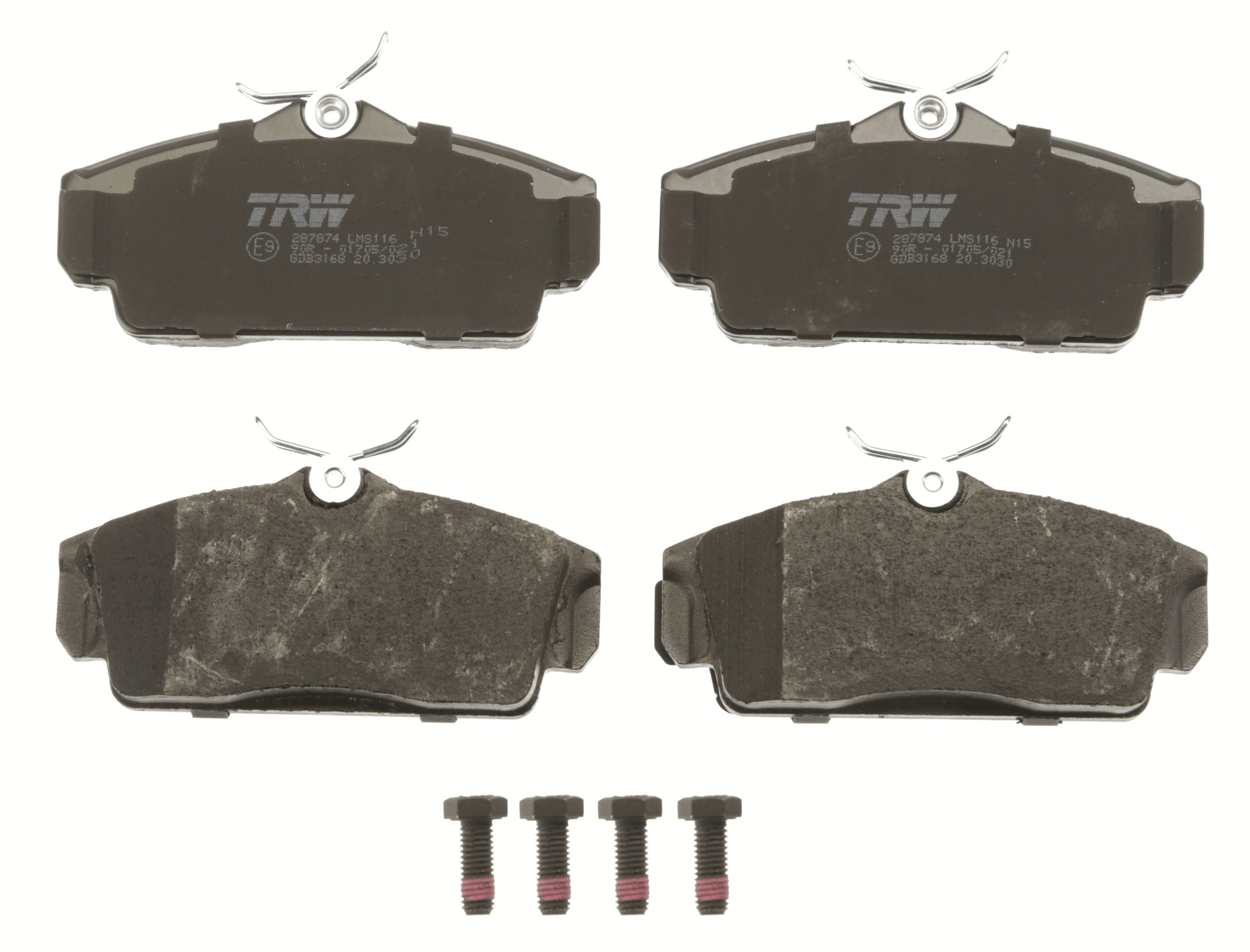 Brake Pad Set, disc brake - GDB3168 TRW
