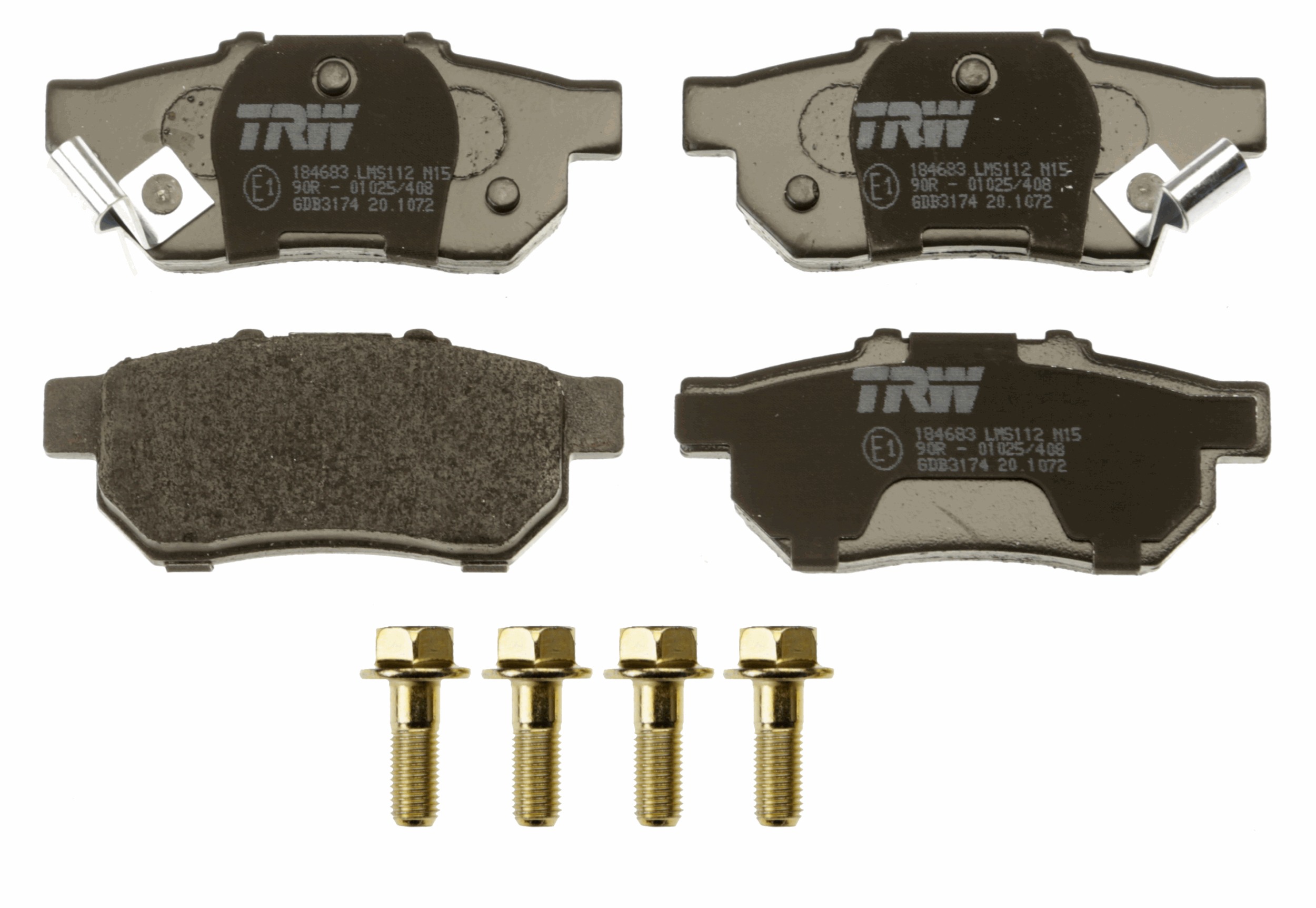 Brake Pad Set, disc brake - GDB3174 TRW