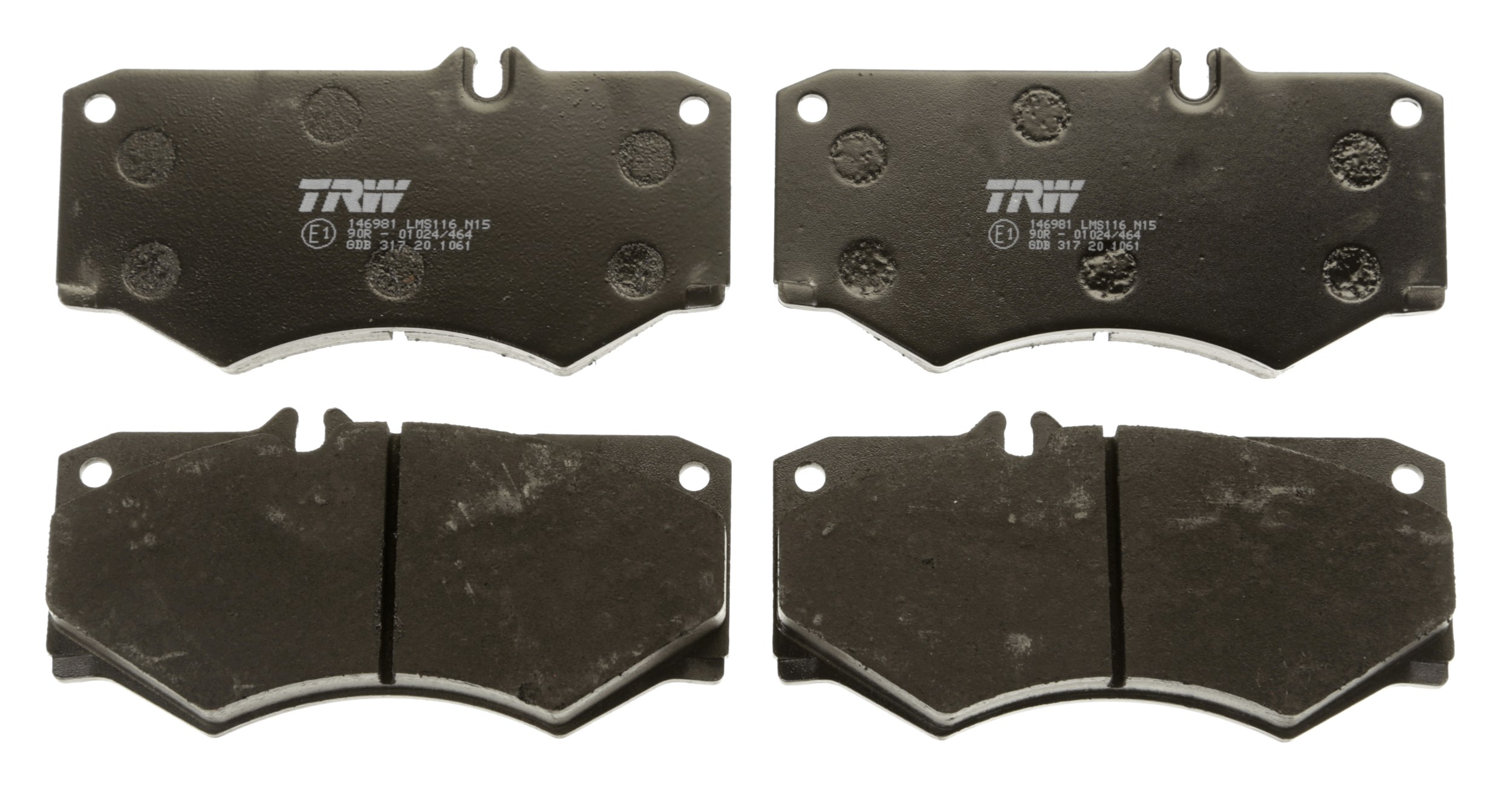 Brake Pad Set, disc brake - GDB317 TRW