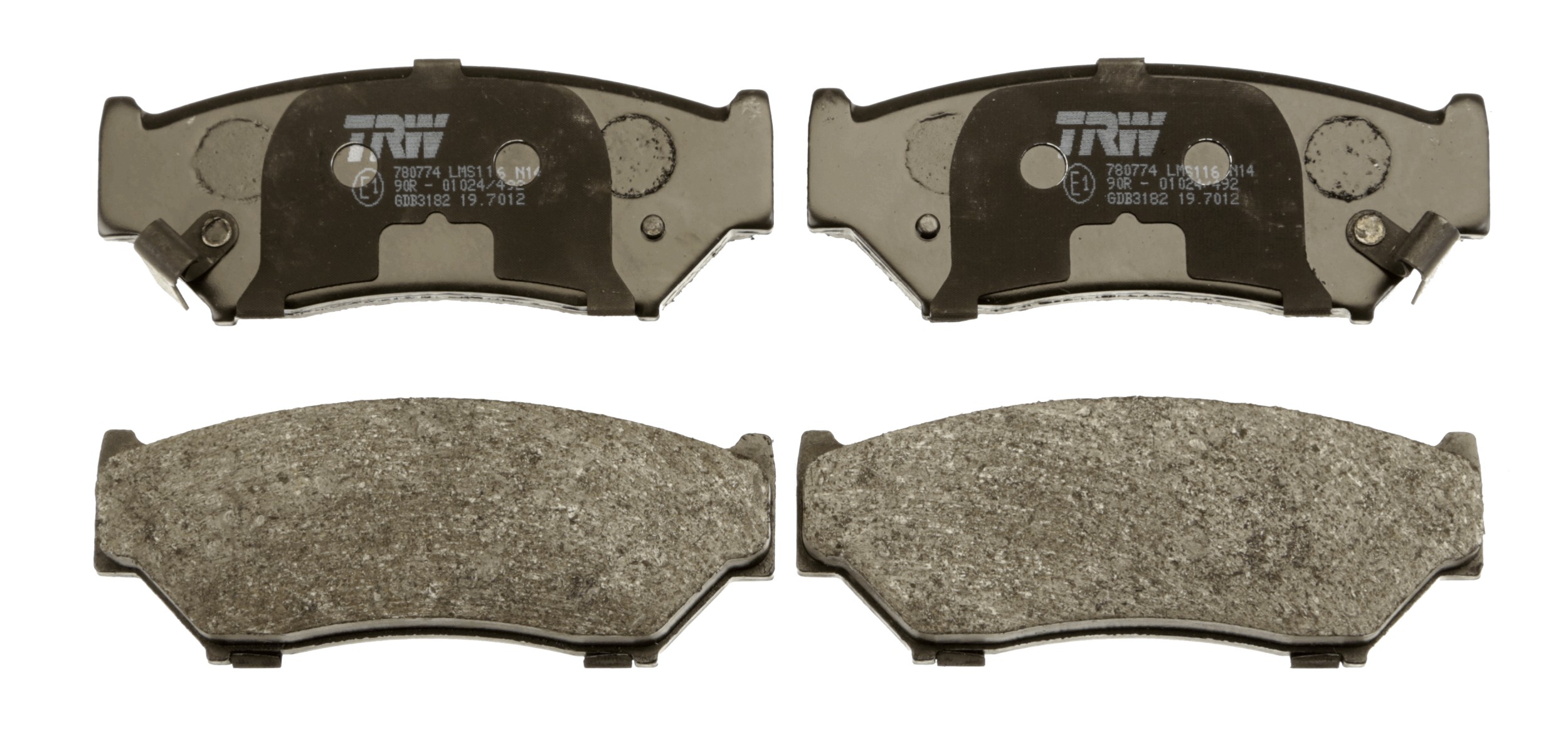 Brake Pad Set, disc brake - GDB3182 TRW