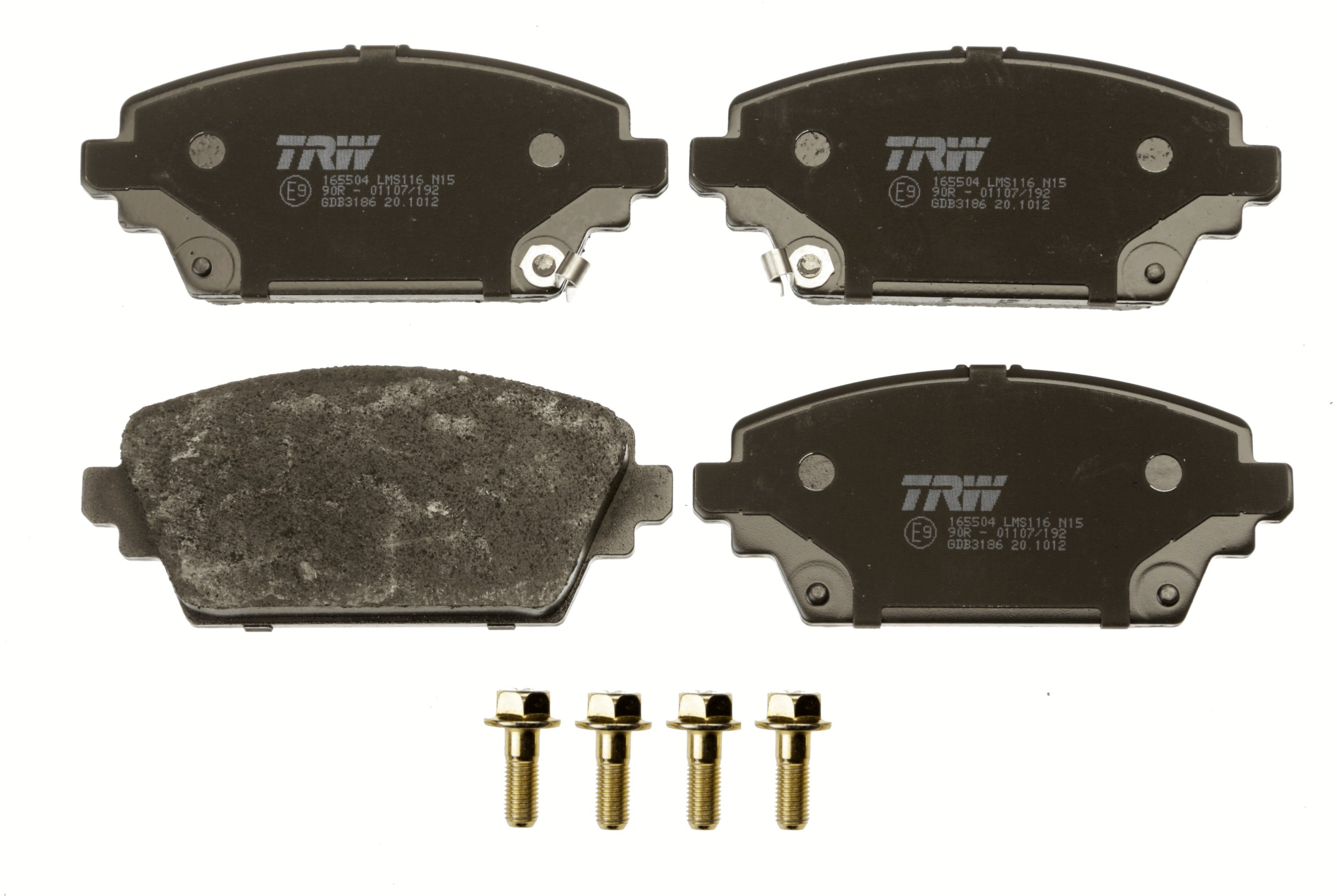 Brake Pad Set, disc brake - GDB3186 TRW