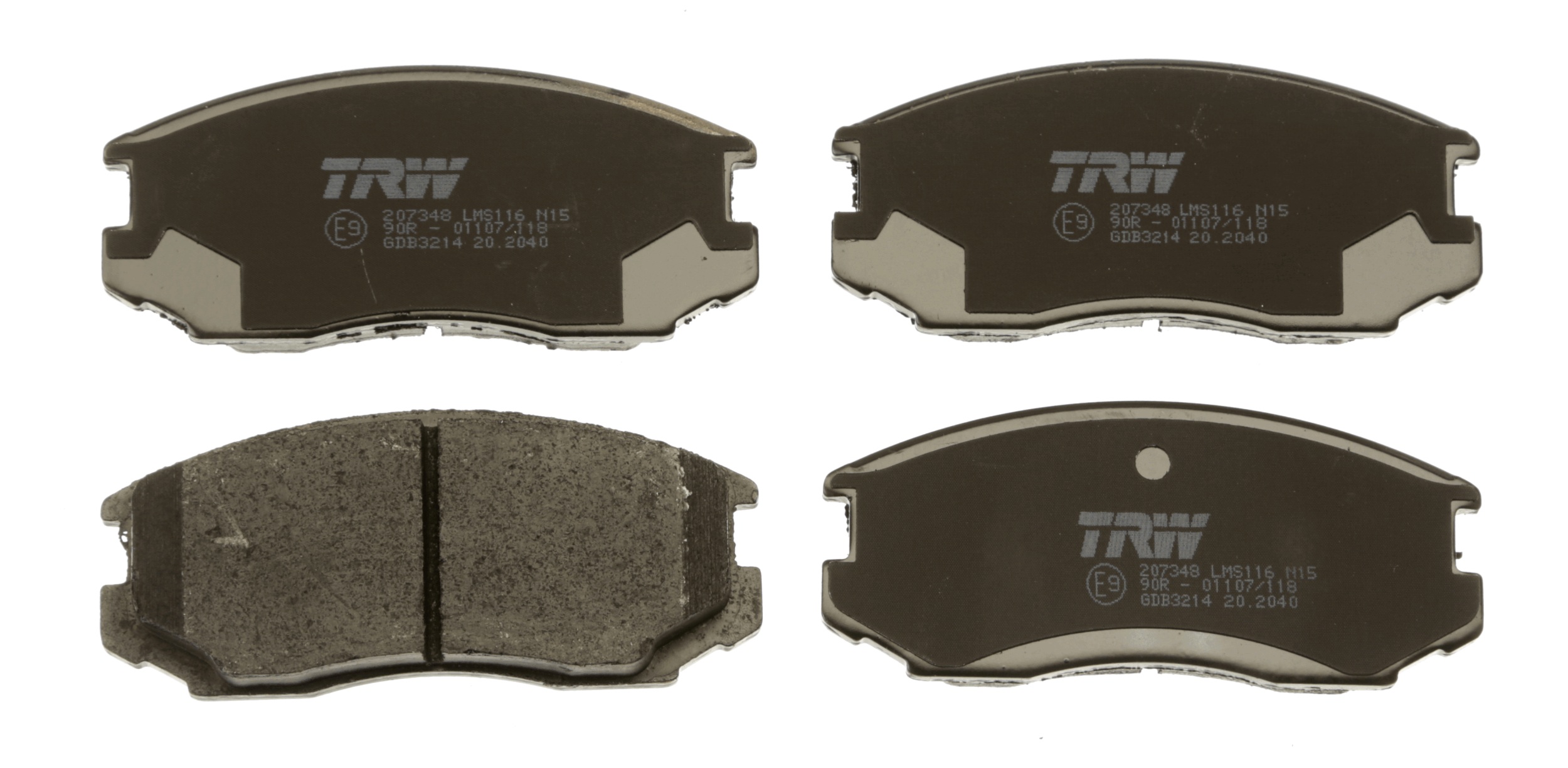 Brake Pad Set, disc brake - GDB3214 TRW