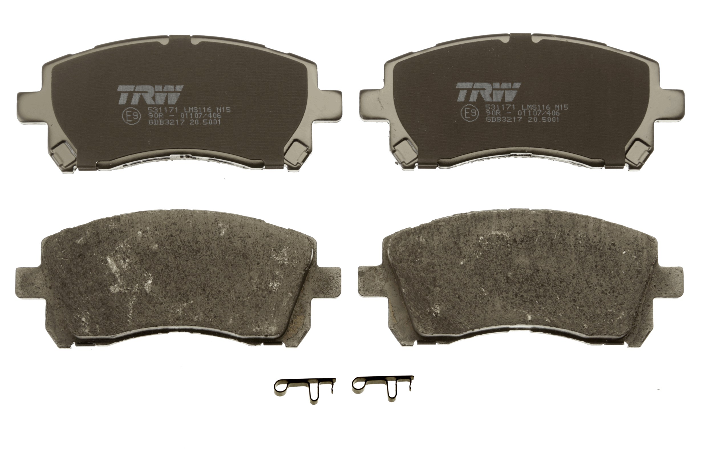 Brake Pad Set, disc brake - GDB3217 TRW