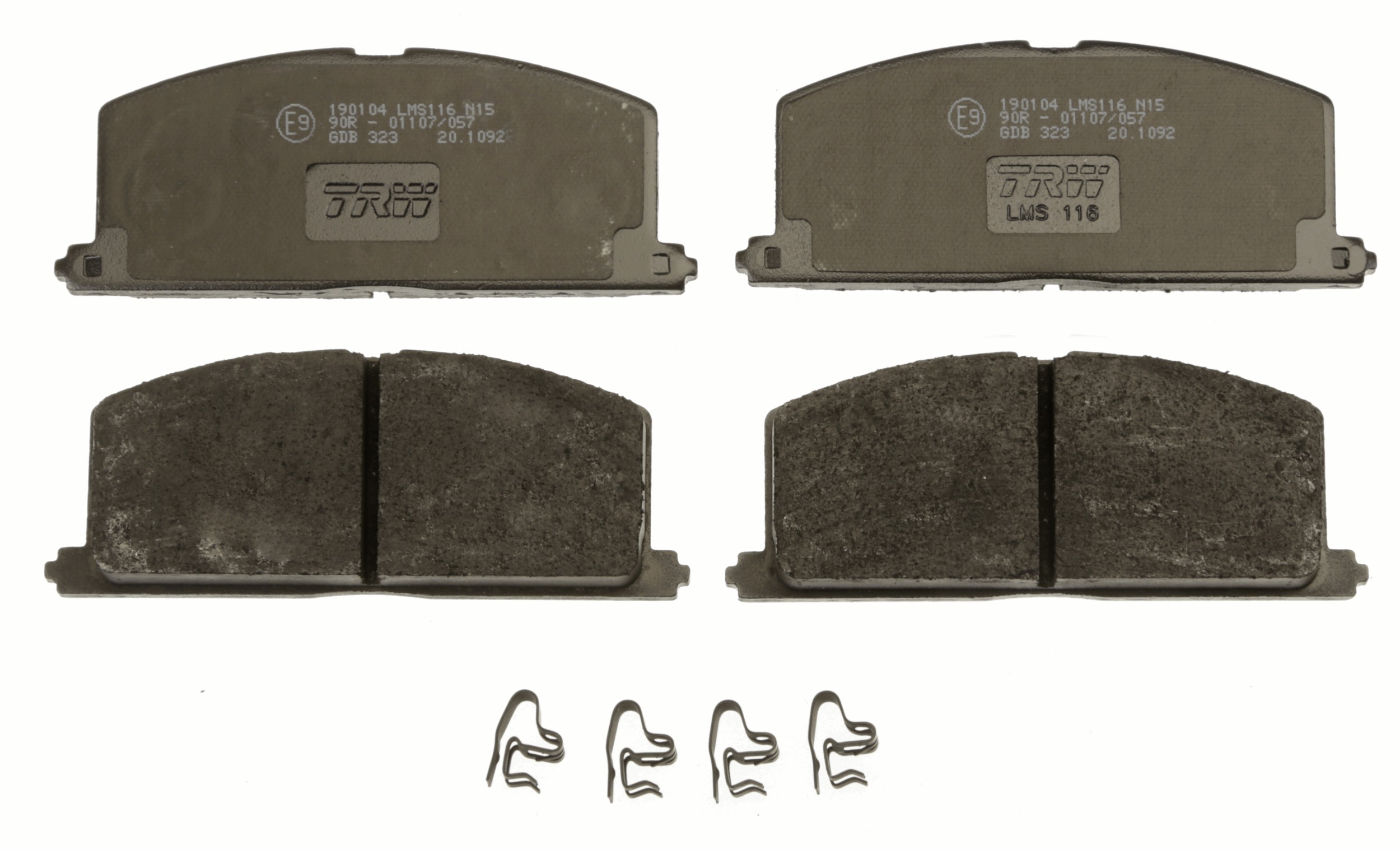 Brake Pad Set, disc brake - GDB323 TRW