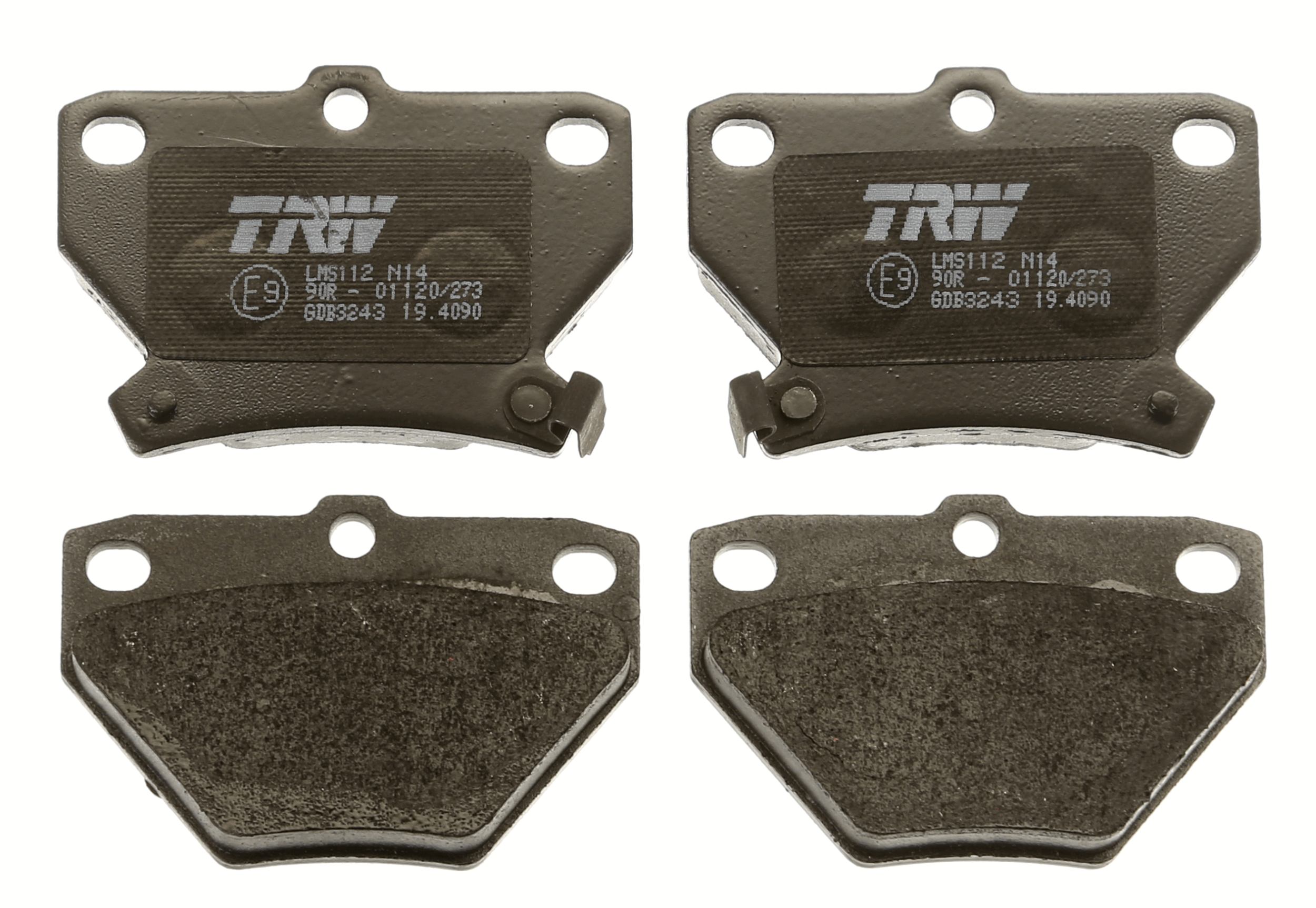 Brake Pad Set, disc brake - GDB3243 TRW